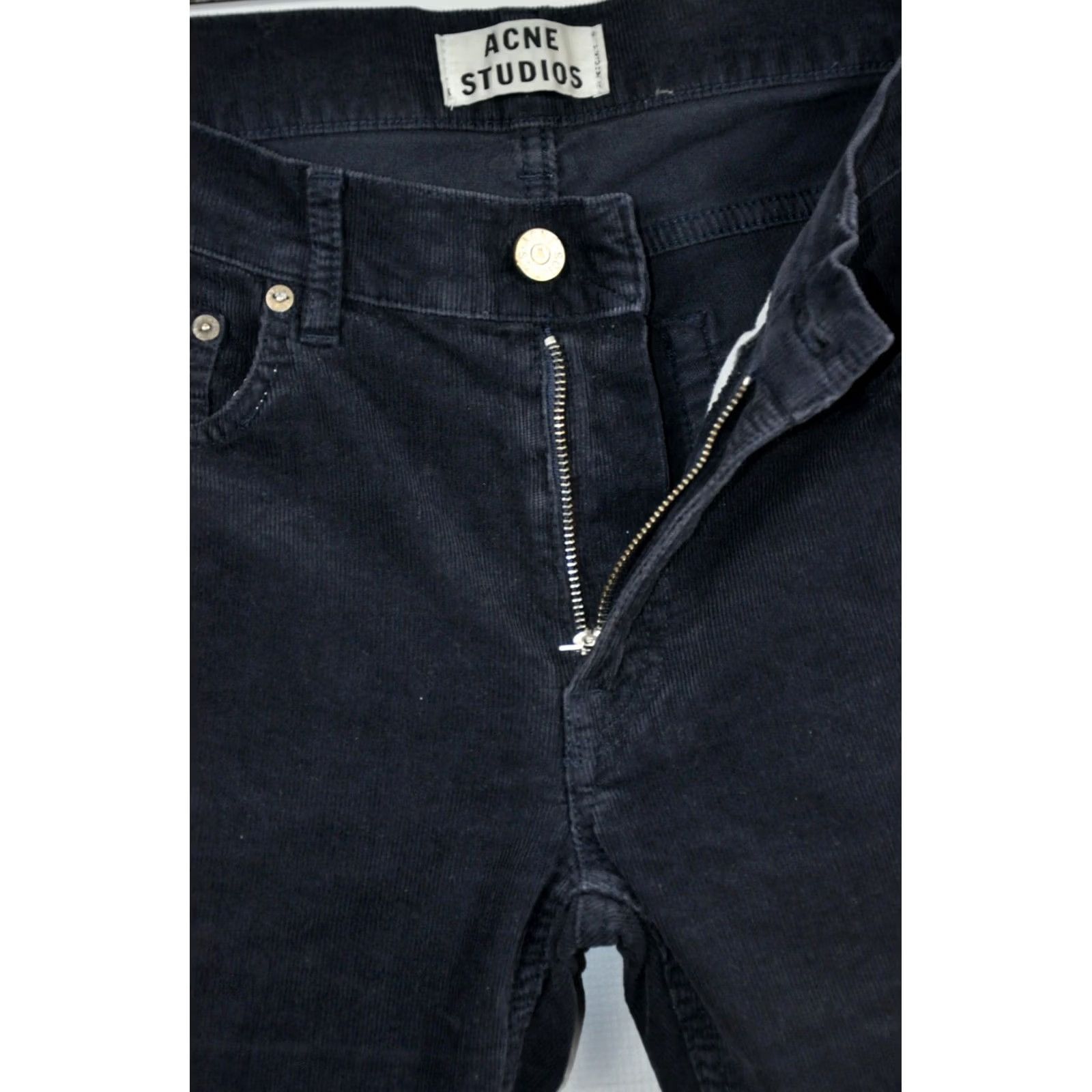 Acne Studios ACNE STUDIOS ACE CORD JEANS Mens W30/L34 Blue 98%Cotton 2%Elastane Classic Skinny Denim Pants Size US 30 / EU 46 - 4 Thumbnail