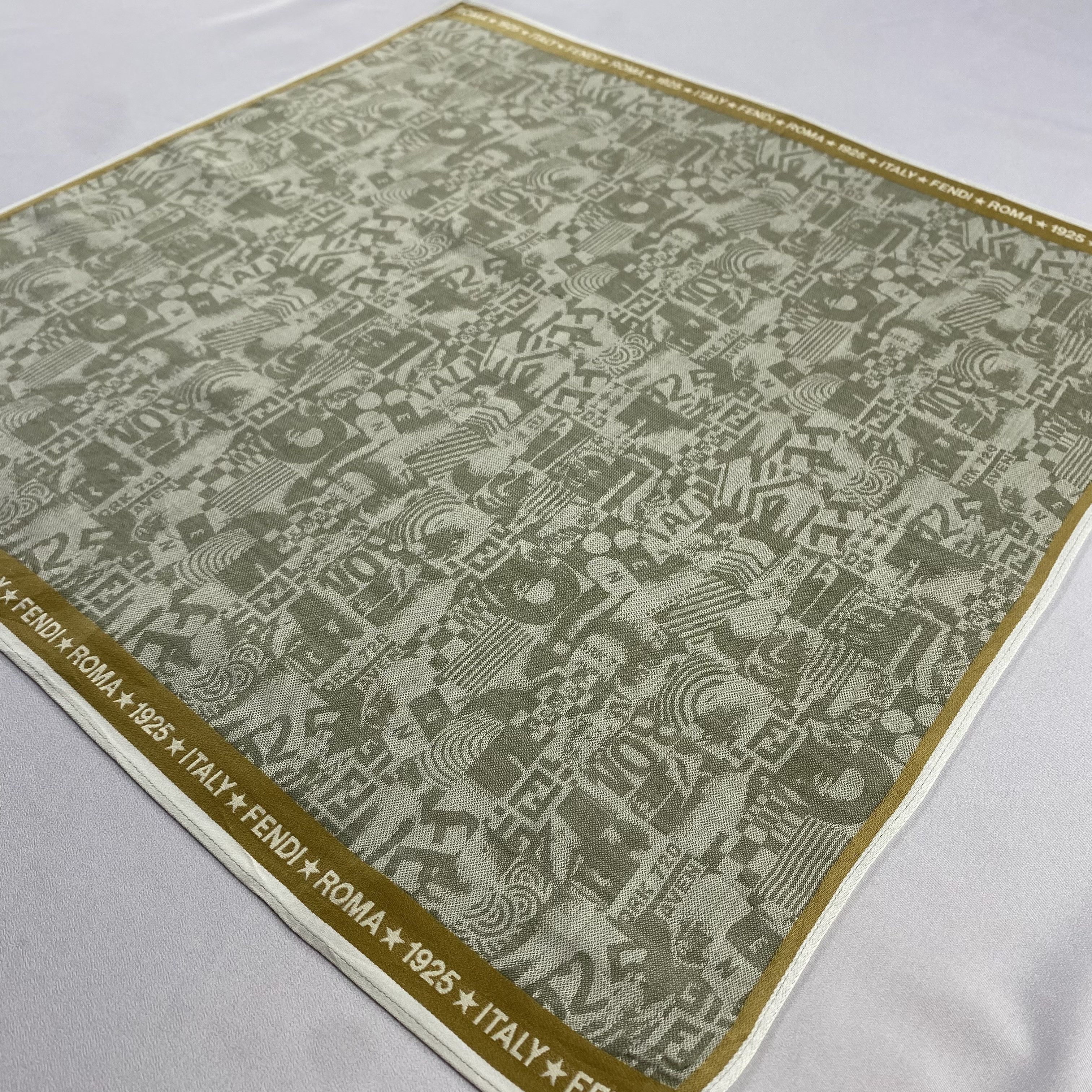 Vintage Fendi Handkerchief / Neckerchief / Bandana-P1618 Size ONE SIZE - 2 Thumbnail