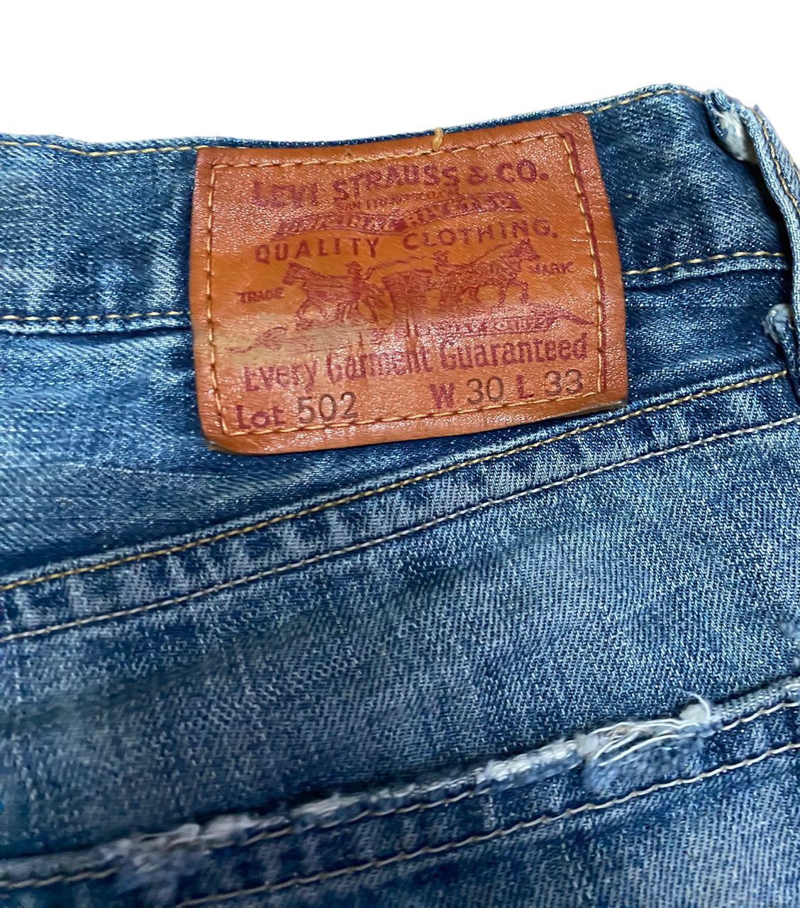 Levi's 💥BEST OFFER💥VINTAGE LEVIS 502 WORK DISTRESSED DENIM Size US 31 - 12 Thumbnail