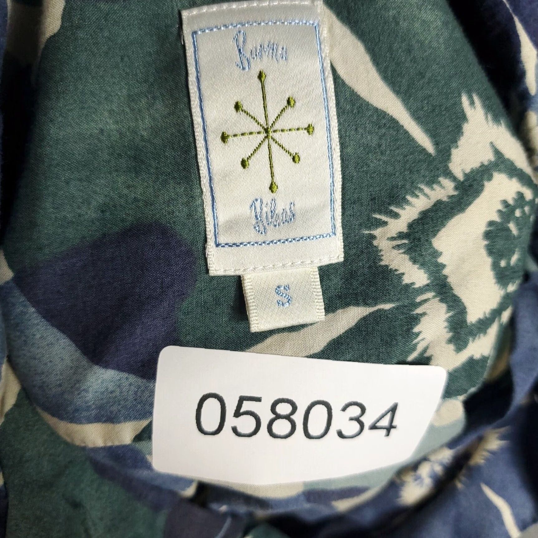 Vintage Burma Bibas Shirt Mens Size Small Blue Green Floral Button-Up Short Sleeve Casual Modern Size US S / EU 44-46 / 1 - 8 Thumbnail