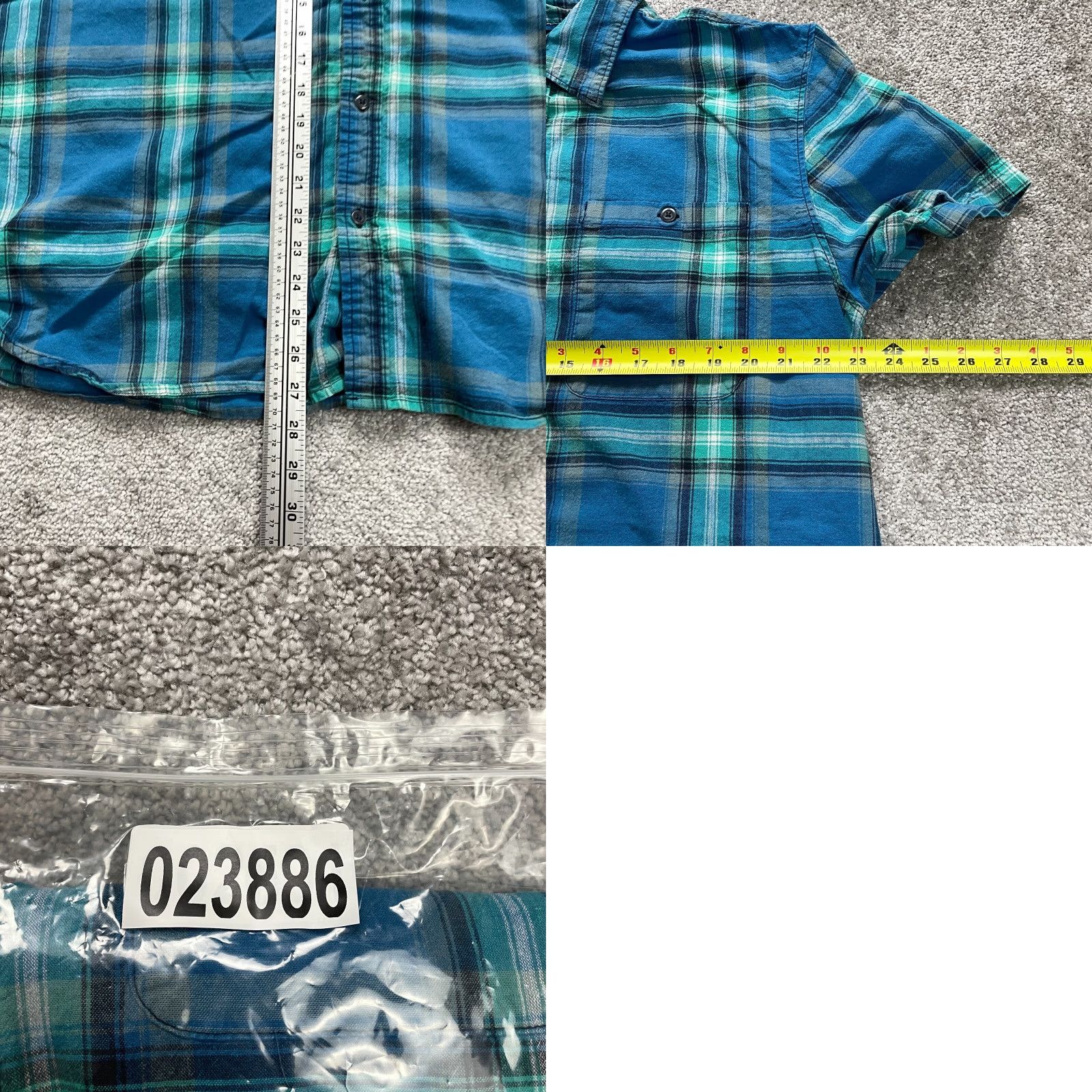 The North Face The North Face Plaid Shirt Mens XL Blue Short Sleeve Button-Down Cotton Size US XL / EU 56 / 4 - 8 Thumbnail