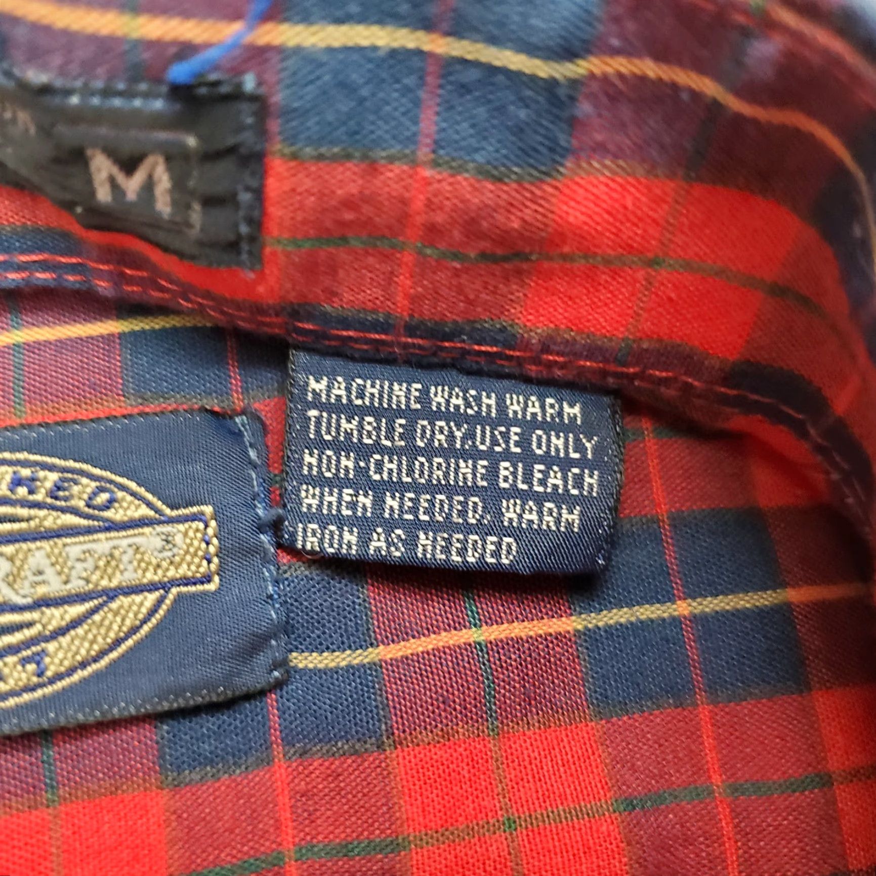 Vintage VINTAGE Towncraft Shirt Mens M Red Blue Plaid Button Short Sleeve JCPenney Size US M / EU 48-50 / 2 - 4 Thumbnail