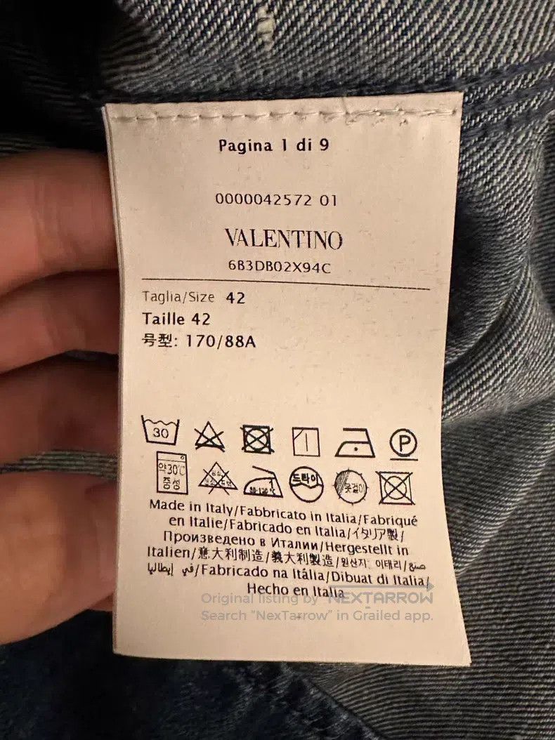 Valentino Valentino Blue long-sleeved denim jacket Size US XS / EU 42 / 0 - 3 Thumbnail