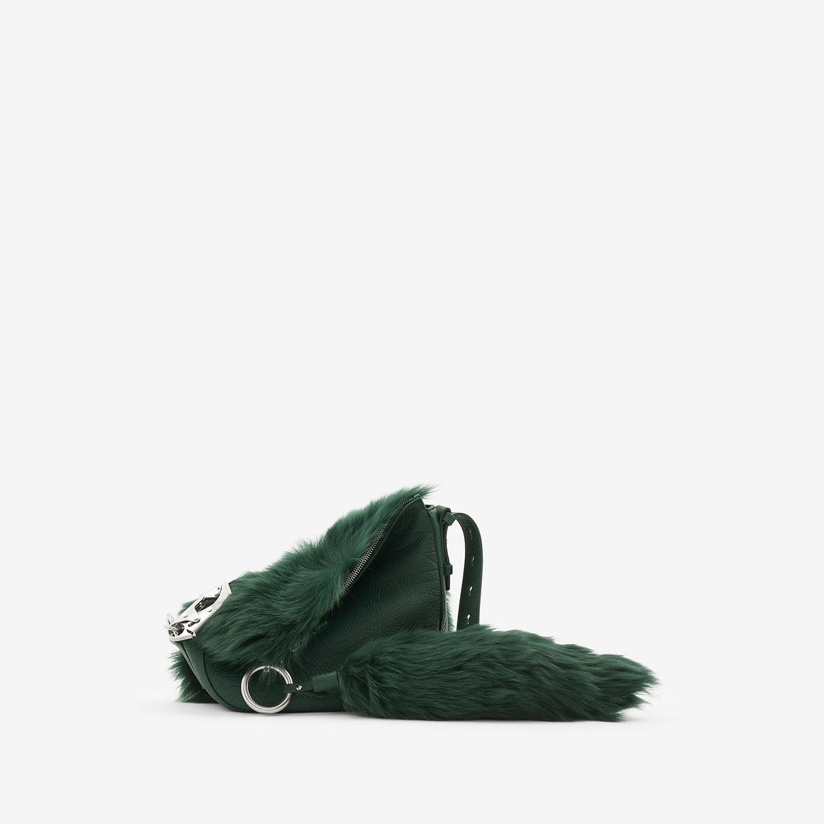 Burberry Burberry Small Knight Shearling Bag Size ONE SIZE - 1 Thumbnail