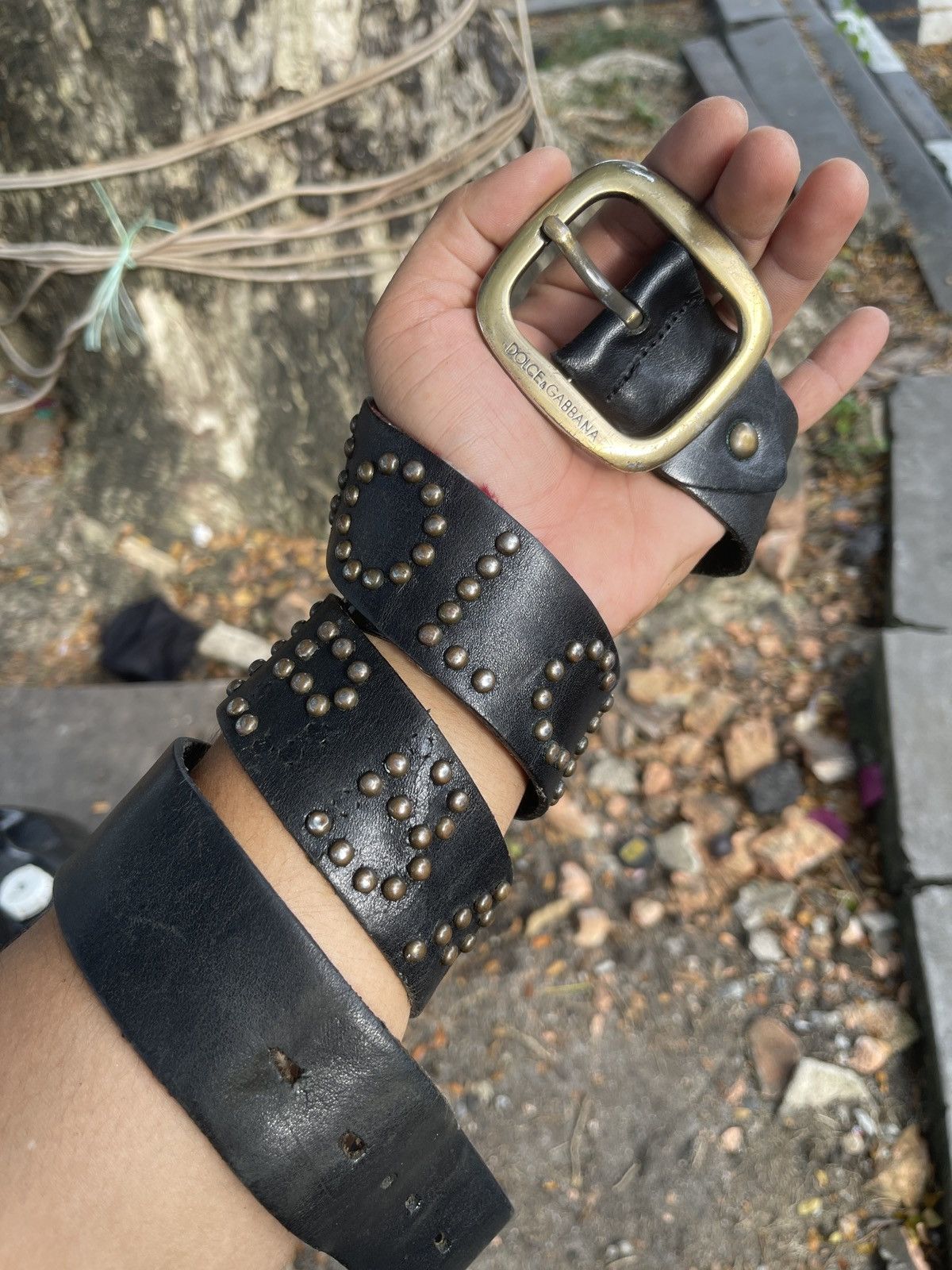 Dolce & Gabbana Rare🔥Vintage Dolce & Gabbana Leather Belt Size 34-37 Size ONE SIZE - 2 Thumbnail