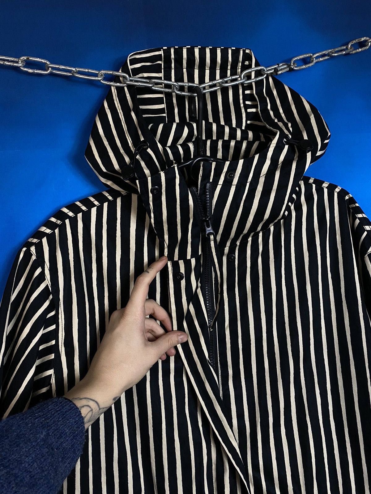 Japanese Brand × Marimekko Marimekko striped parka jacket Size M / US 6-8 / IT 42-44 - 4 Thumbnail