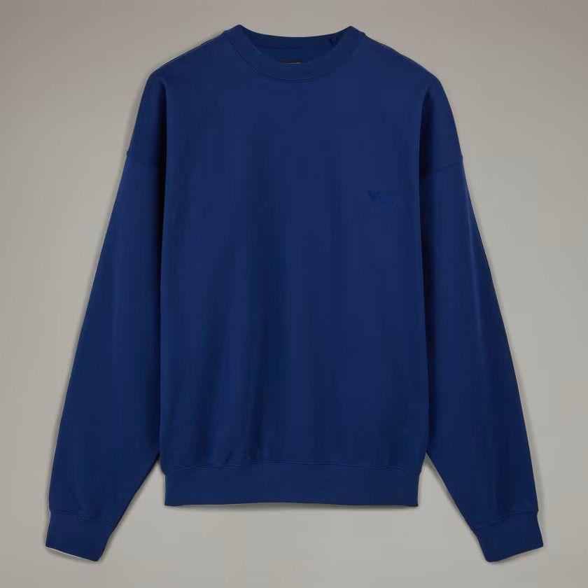 o1s22i1n0125 Soft Cotton Crewneck Sweatshirt in Blue