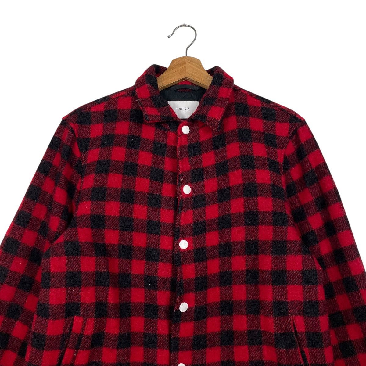 Japanese Brand Japanese Brand Inherit Tartan Wool Snap Button Jacket Size US M / EU 48-50 / 2 - 2 Thumbnail