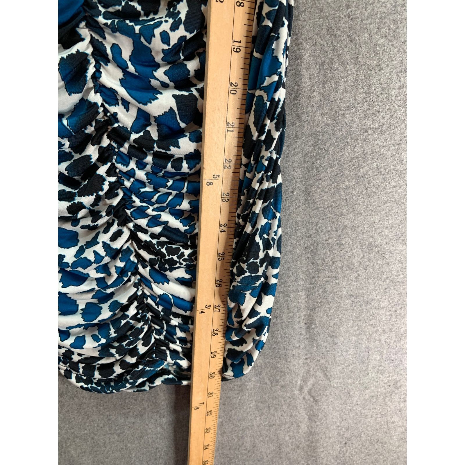 Other January 7 Blue Leopard Print Dress Women SMall Mini Dress Size S / US 4 / IT 40 - 5 Thumbnail