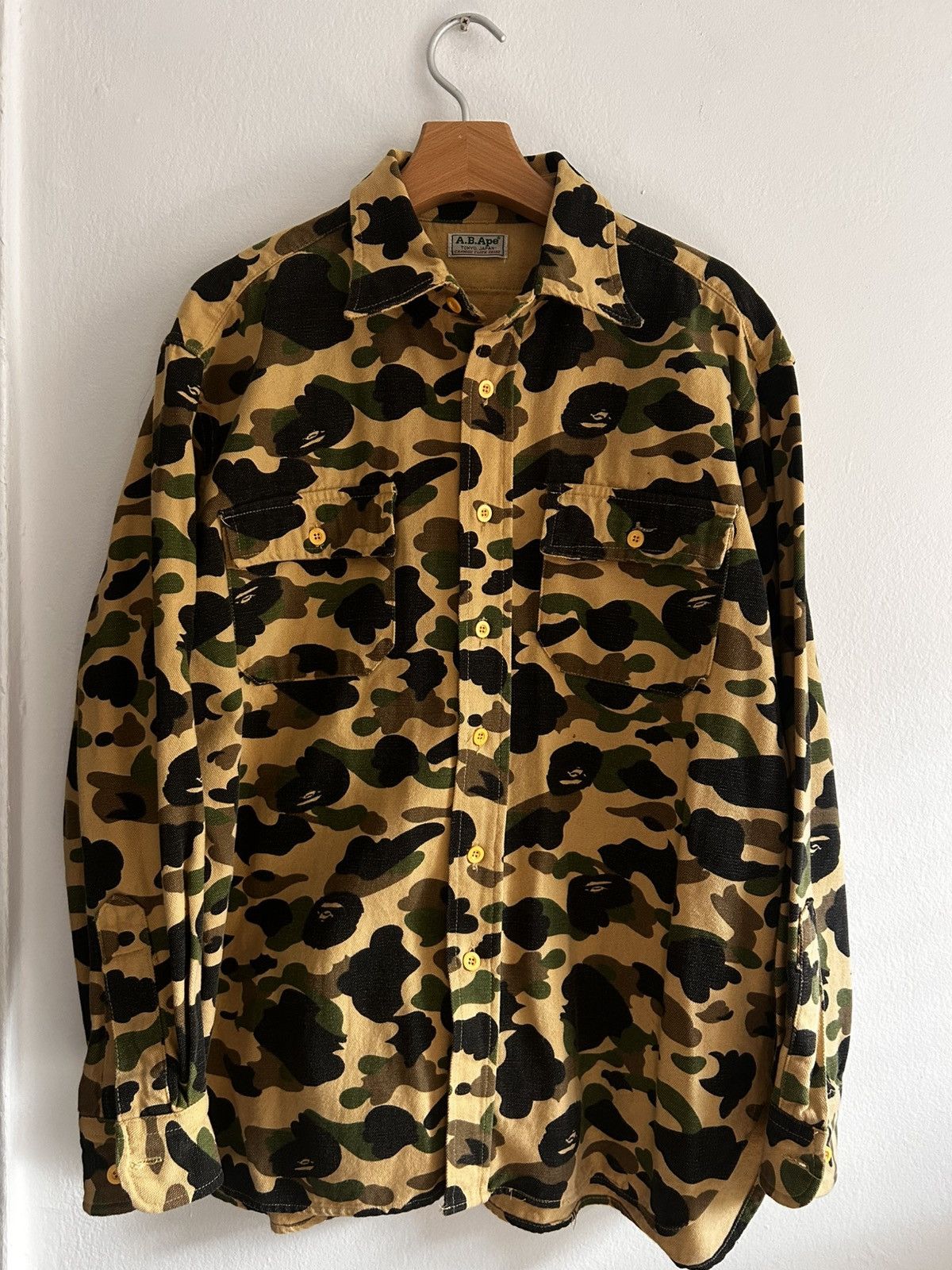 Bape OG BAPE 1st Camo Button Down 1999 LL Bean Chamois Size US M / EU 48-50 / 2 - 1 Thumbnail