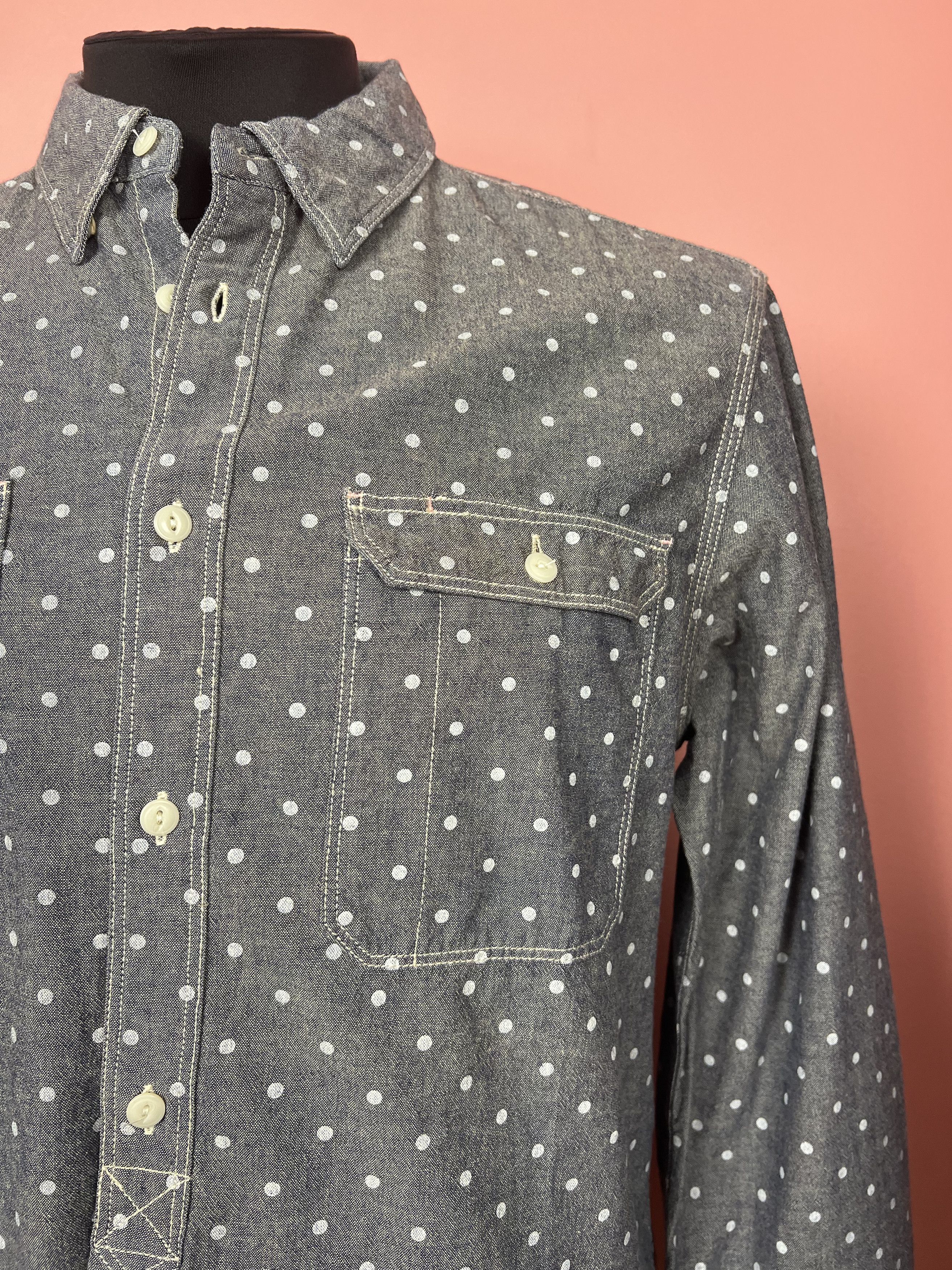 Allsaints Allsaints shirt blue streetwear casual Size US L / EU 52-54 / 3 - 2 Thumbnail