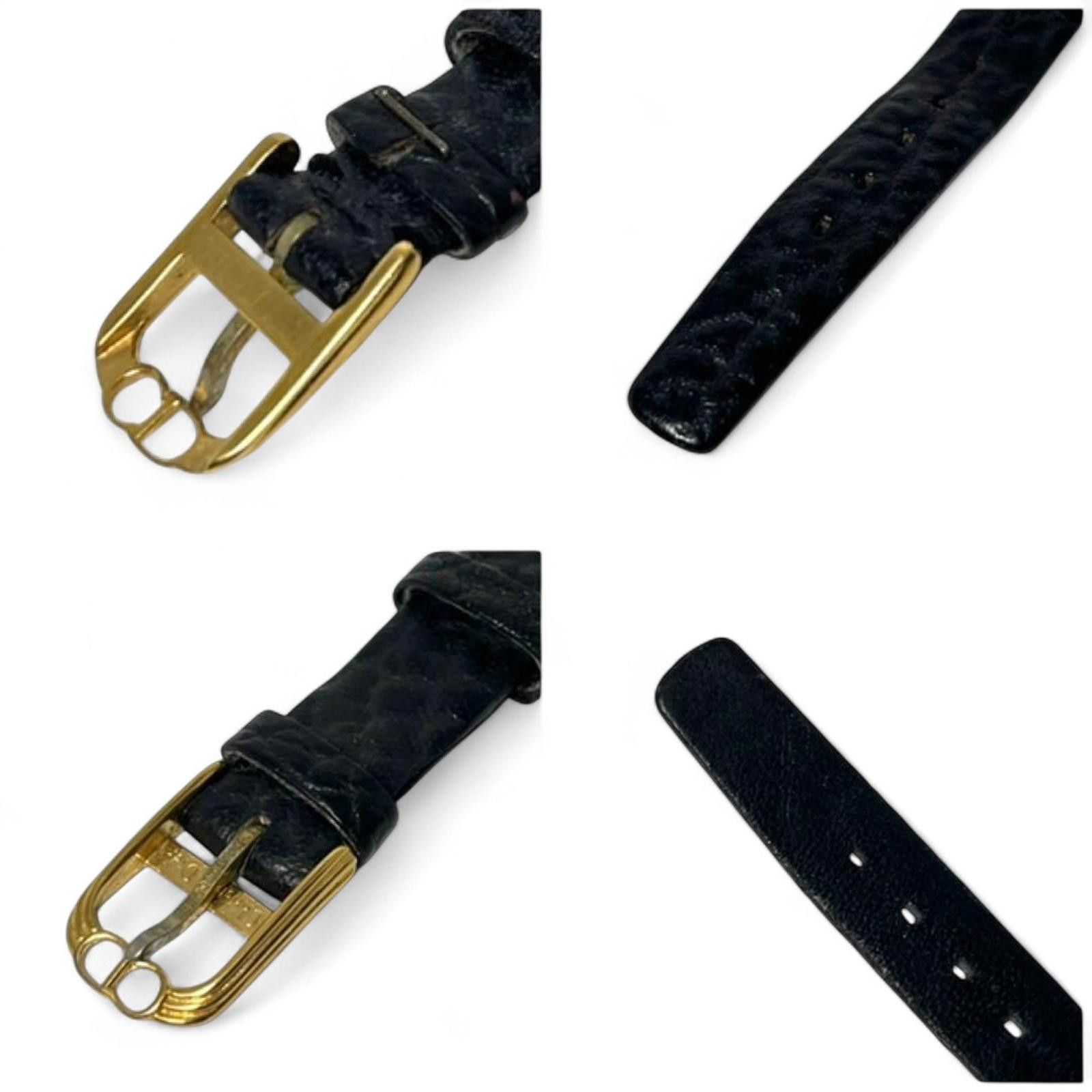 Christian Dior Monsieur Christian Dior - Vintage Black Dial Gold Accented Wristwatch Size ONE SIZE - 7 Thumbnail