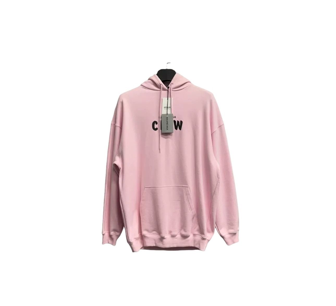 Balenciaga Balenciaga Crew Logo Pink Hoodie Size M Size US M / EU 48-50 / 2 - 1 Thumbnail