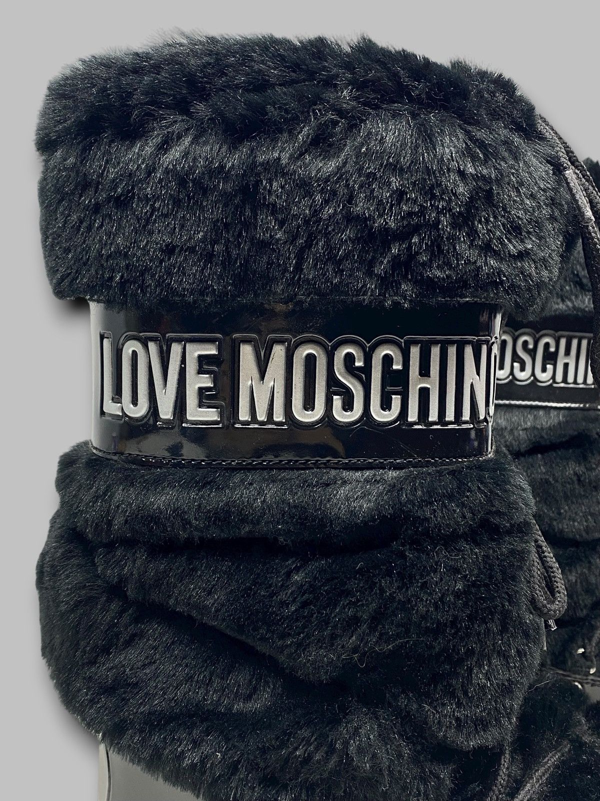 Love Moschino Love Moschino Black Moon Snow Boots Size US 8 / IT 38 - 2 Thumbnail