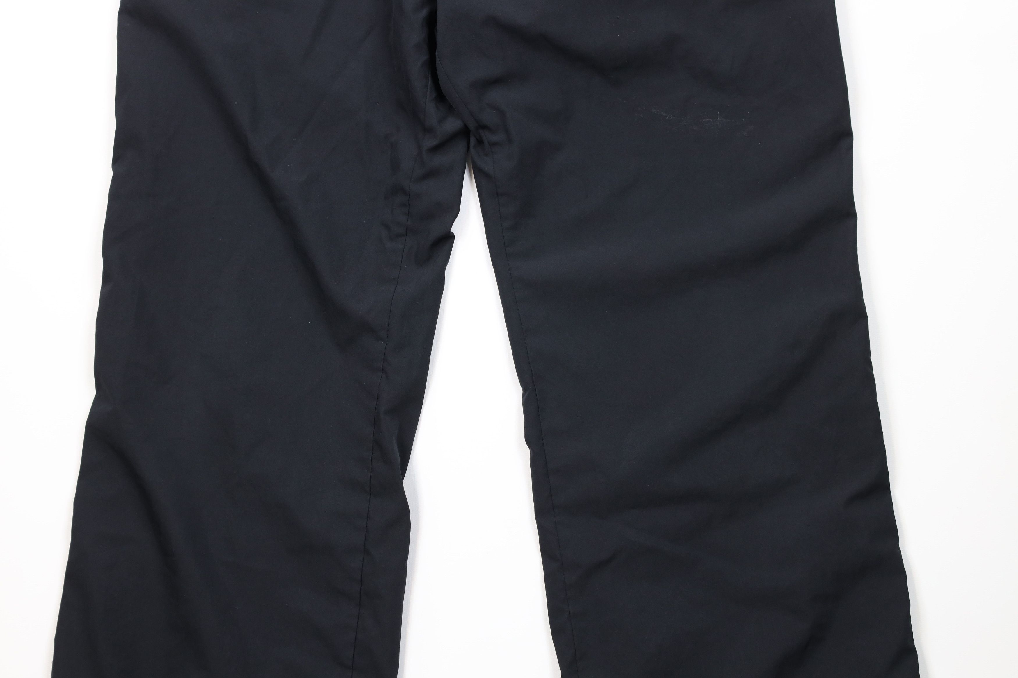 Nike Vintage Y2K Nike Mini Swoosh Lined Wide Leg Pants Black Size 32" / US 10 / IT 46 - 3 Thumbnail