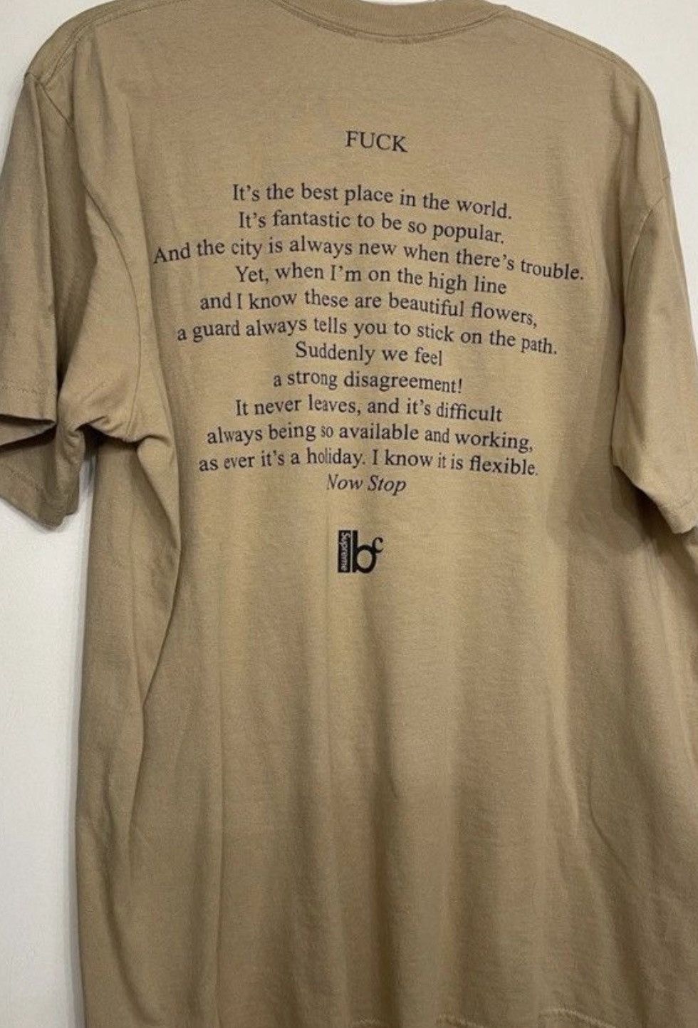 Supreme SUPREME X BERNADETTE CORPORATION TEE TAN SIZE LARGE Size US L / EU 52-54 / 3 - 2 Thumbnail