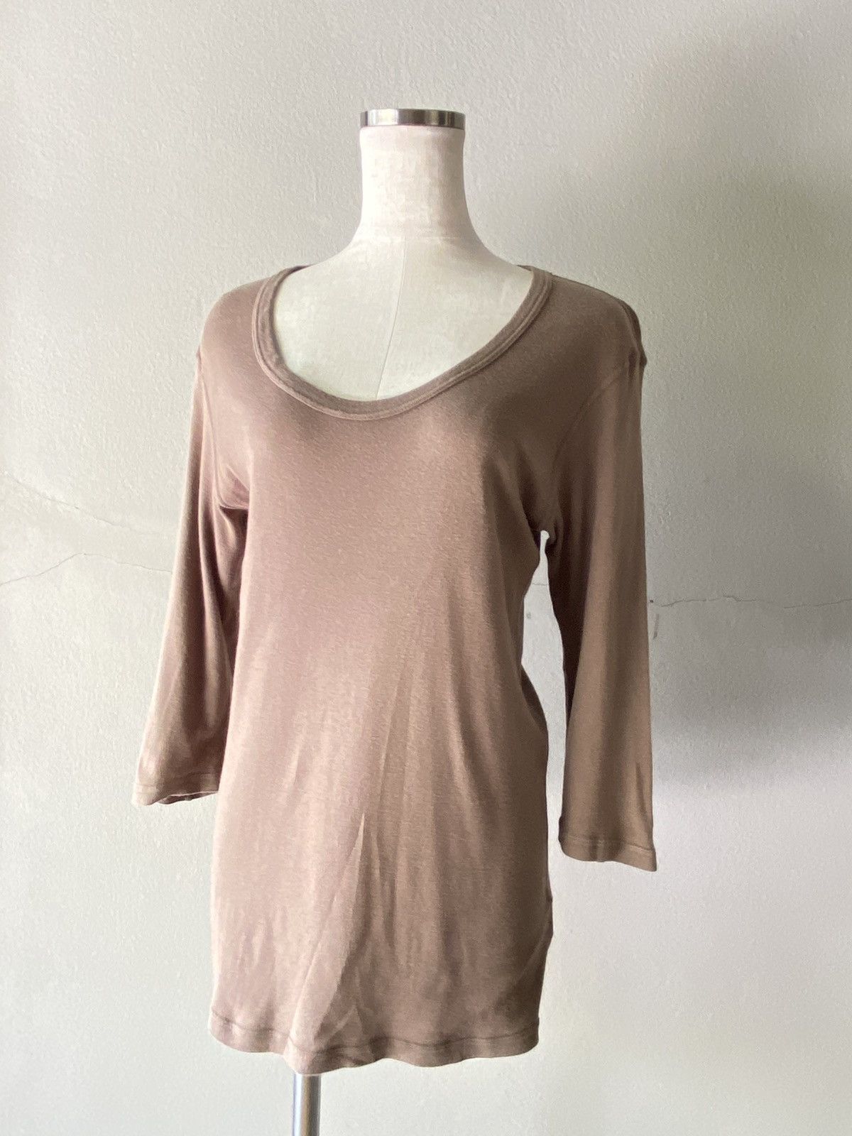 Attachment ATTACHMENT Brown three-quarter sleeve slim-fit T-shirt. Size M / US 6-8 / IT 42-44 - 13 Thumbnail