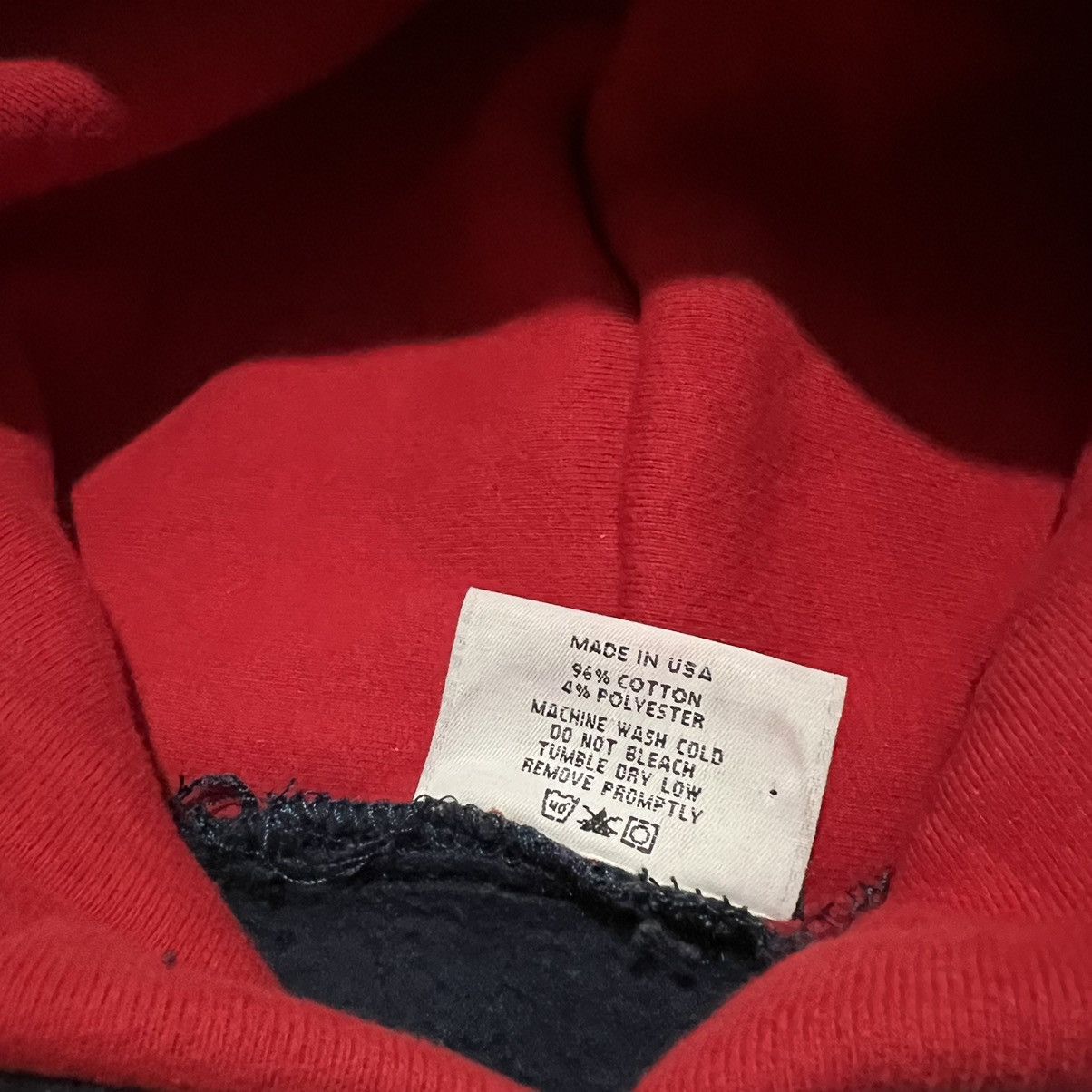MacGregor × Vintage VTG Sand Knit 80s/90s Double Face BRUINS Navy Blue Hoodie Size US L / EU 52-54 / 3 - 7 Thumbnail