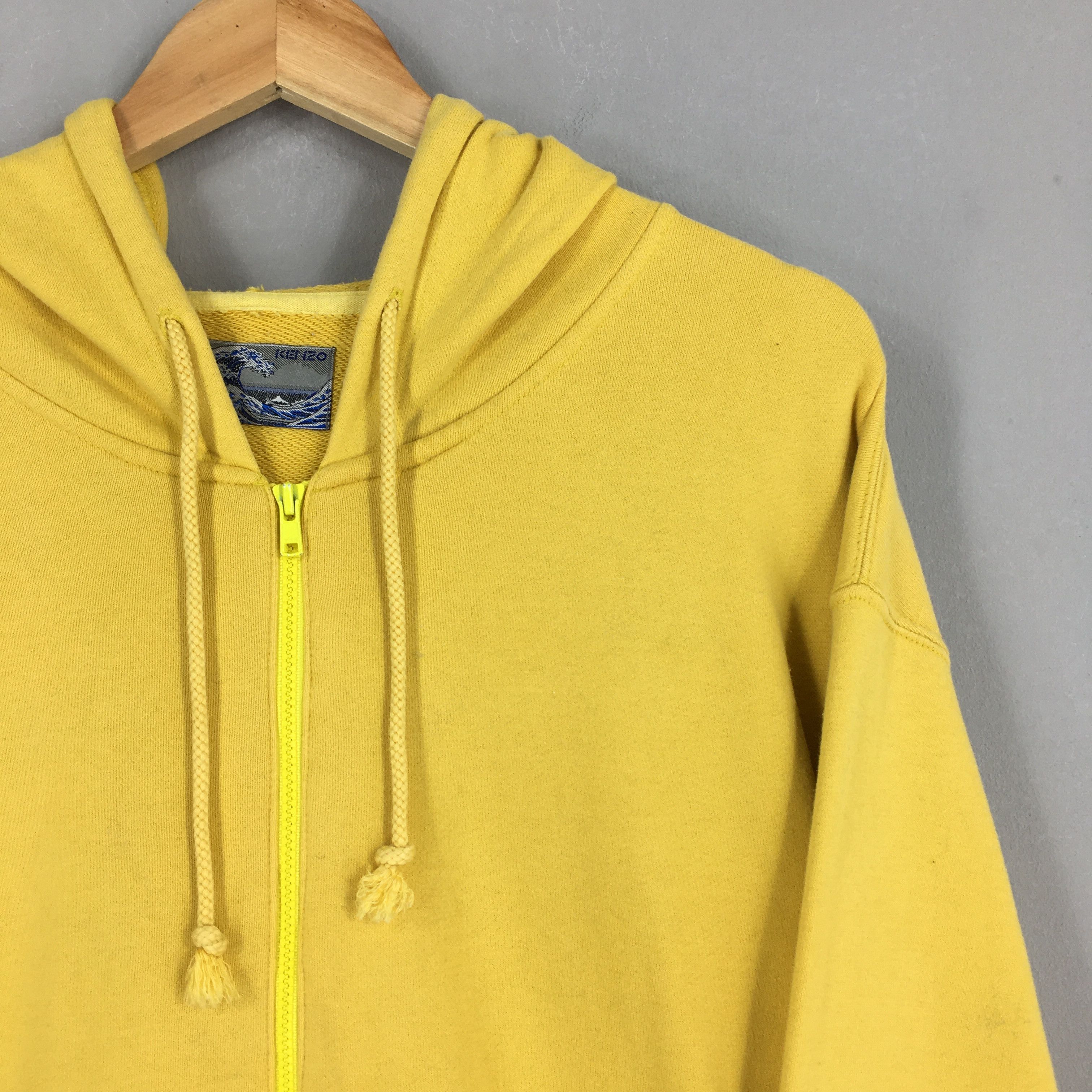 Kenzo × Vintage Vintage Kenzo Jeans Yellow Hoodie Large Size US L / EU 52-54 / 3 - 4 Thumbnail