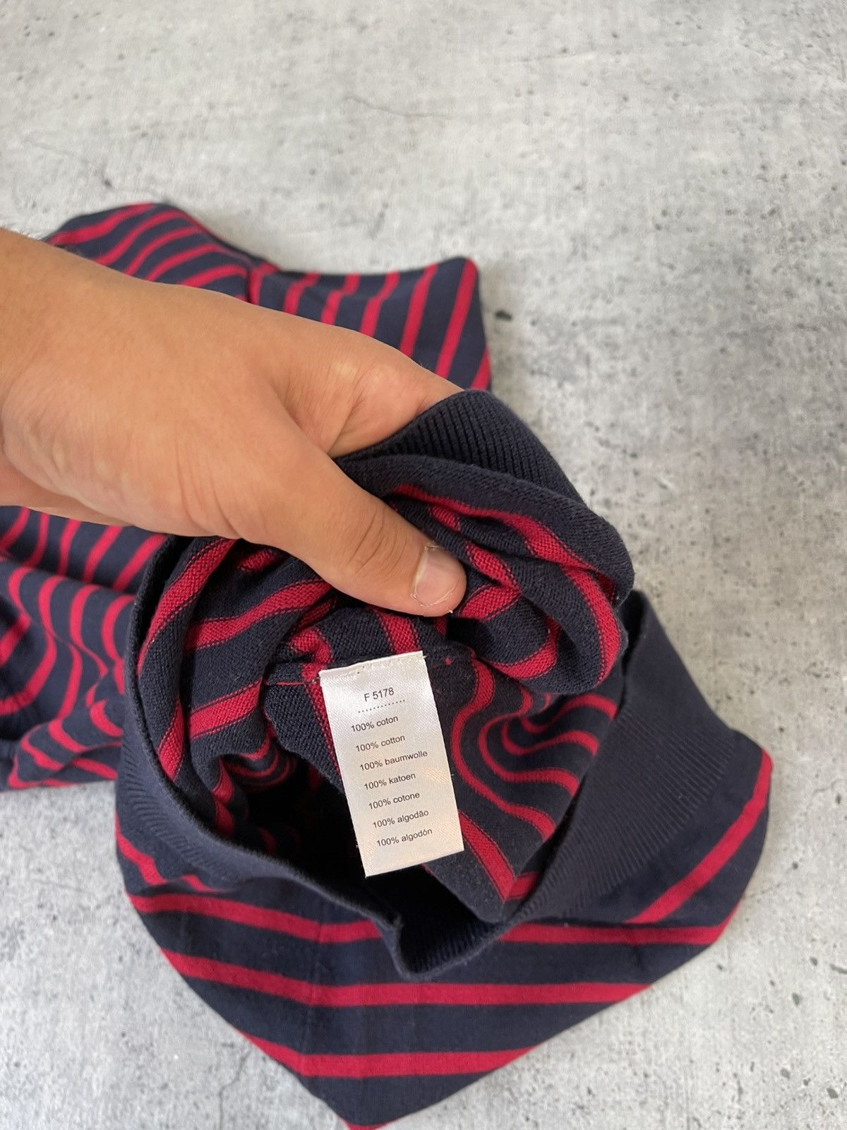 Lacoste Vintage 90s La Chemise Lacoste Sweatshirt Stripe Big Logo Size US M / EU 48-50 / 2 - 7 Thumbnail
