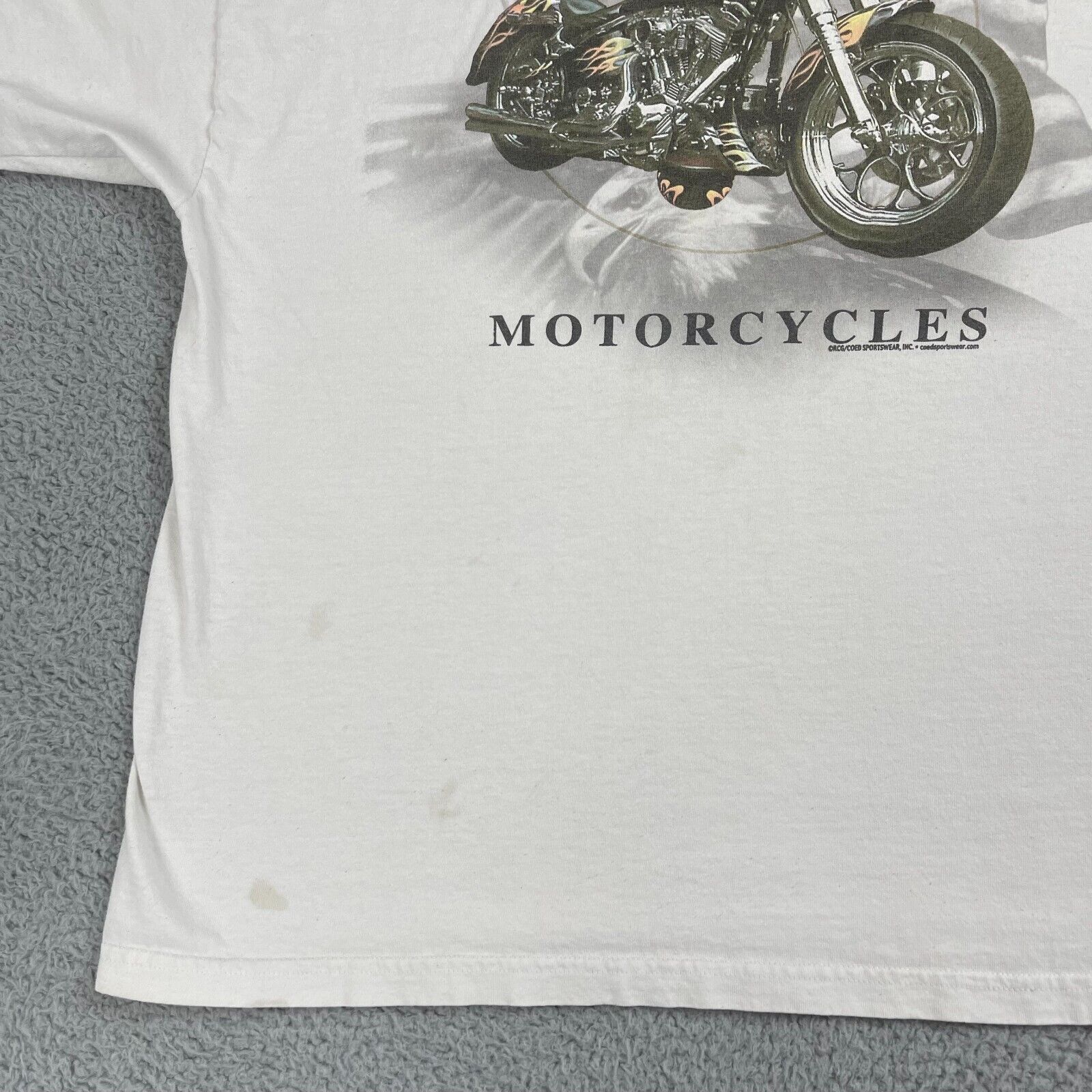Delta Vintage Its All About Motorcycles T-Shirt Double Sided White Size US XL / EU 56 / 4 - 7 Thumbnail