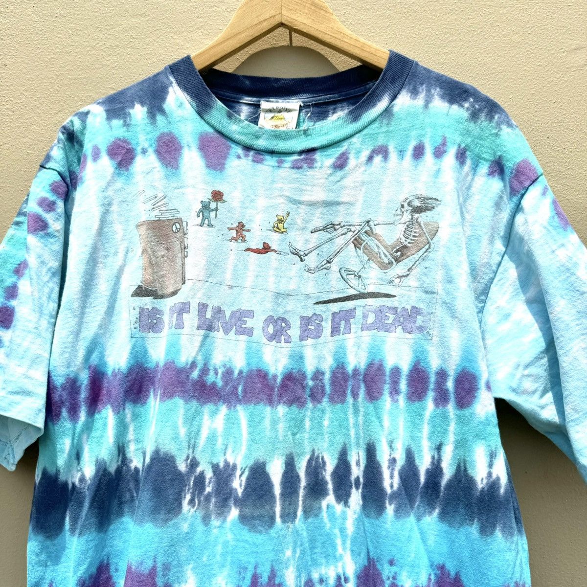 Vintage Vintage Grateful Dead is it live maxell parody rare tee Size US XL / EU 56 / 4 - 2 Thumbnail