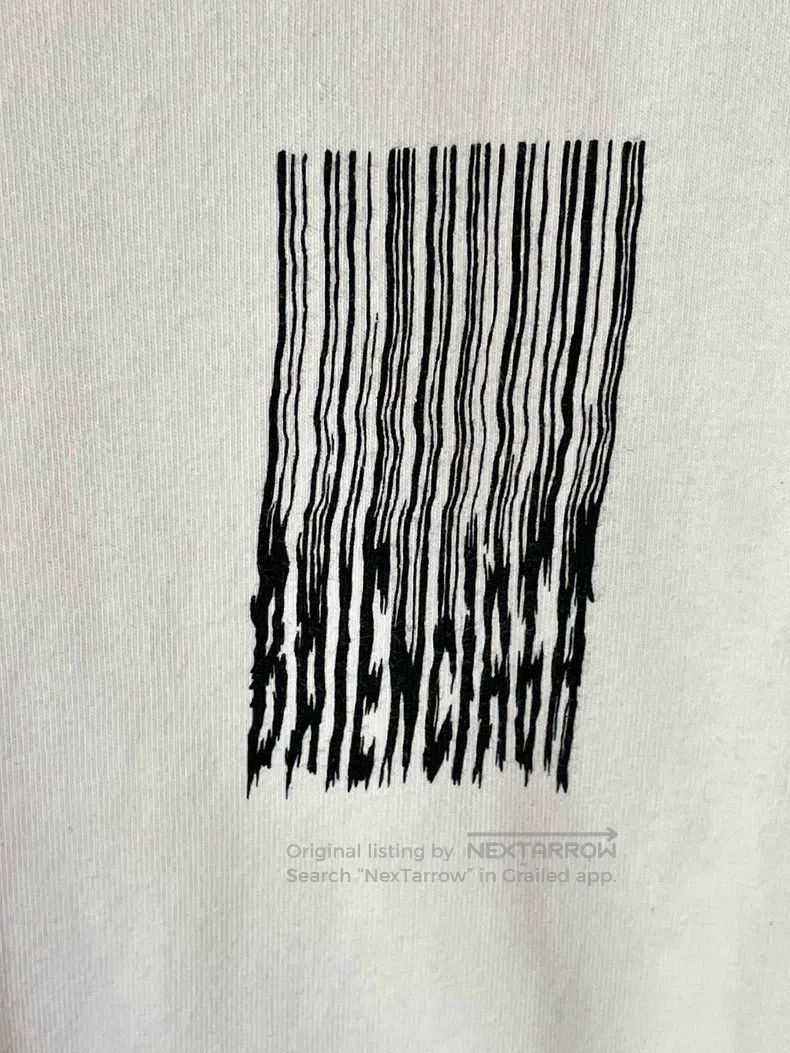 Balenciaga Balenciaga Letter Logo Printed Waterfall Letter Short Slee Size US XS / EU 42 / 0 - 4 Thumbnail