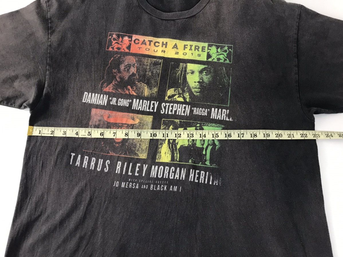 Band Tees × Vintage Catch A Fire Reggae Band Tour 2015 Faded Colour Tee Size US XL / EU 56 / 4 - 9 Thumbnail