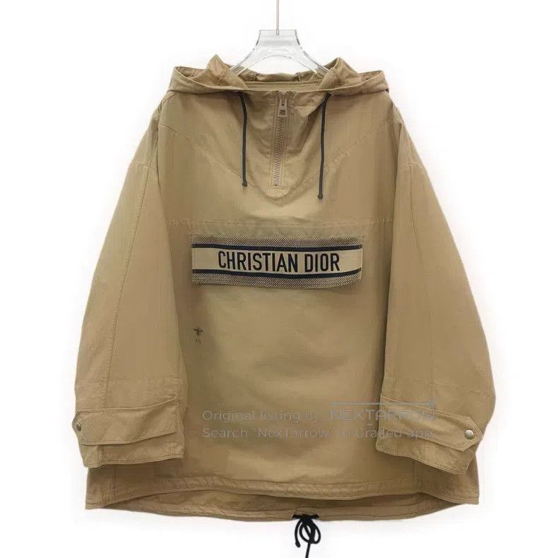 Dior Dior Brown logo little bee embroidery hooded windbreaker l Size S / US 4 / IT 40 - 1 Thumbnail