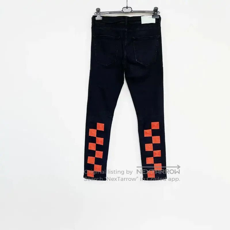 Off-White Black Denim Casual Pants .