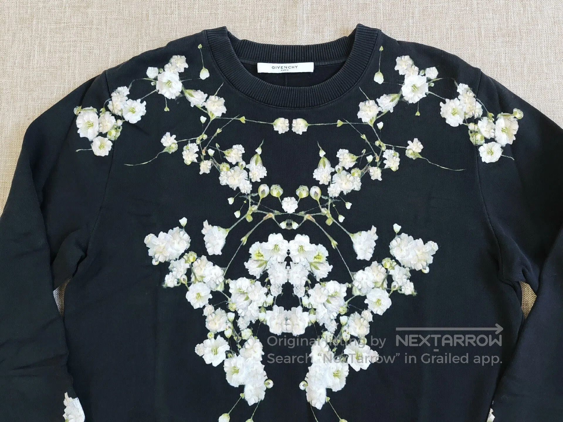 Givenchy Givenchy Men's Jasmine Flower Sweatshirt. Size US S / EU 44-46 / 1 - 2 Thumbnail