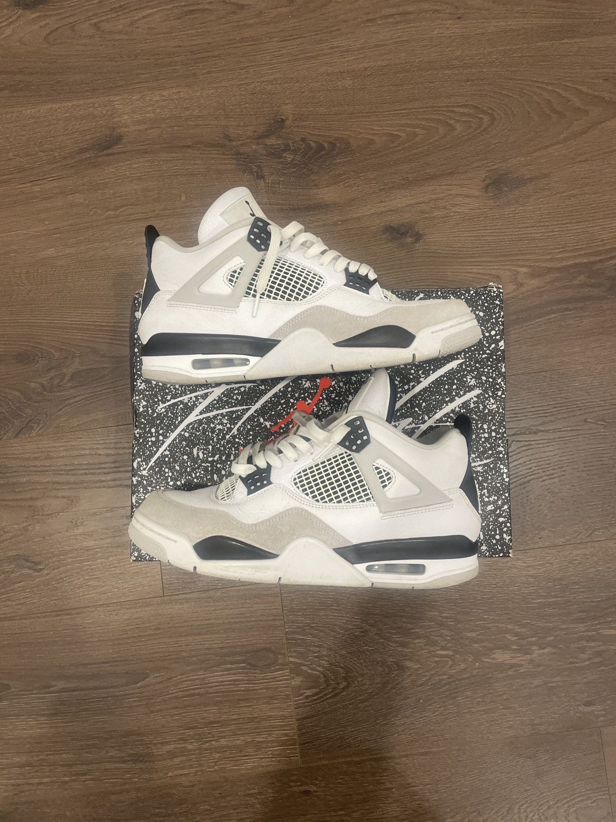 Nike Air Jordan 4’s Military Black Size 10 - Gently Used Size US 10 / EU 43 - 1 Thumbnail