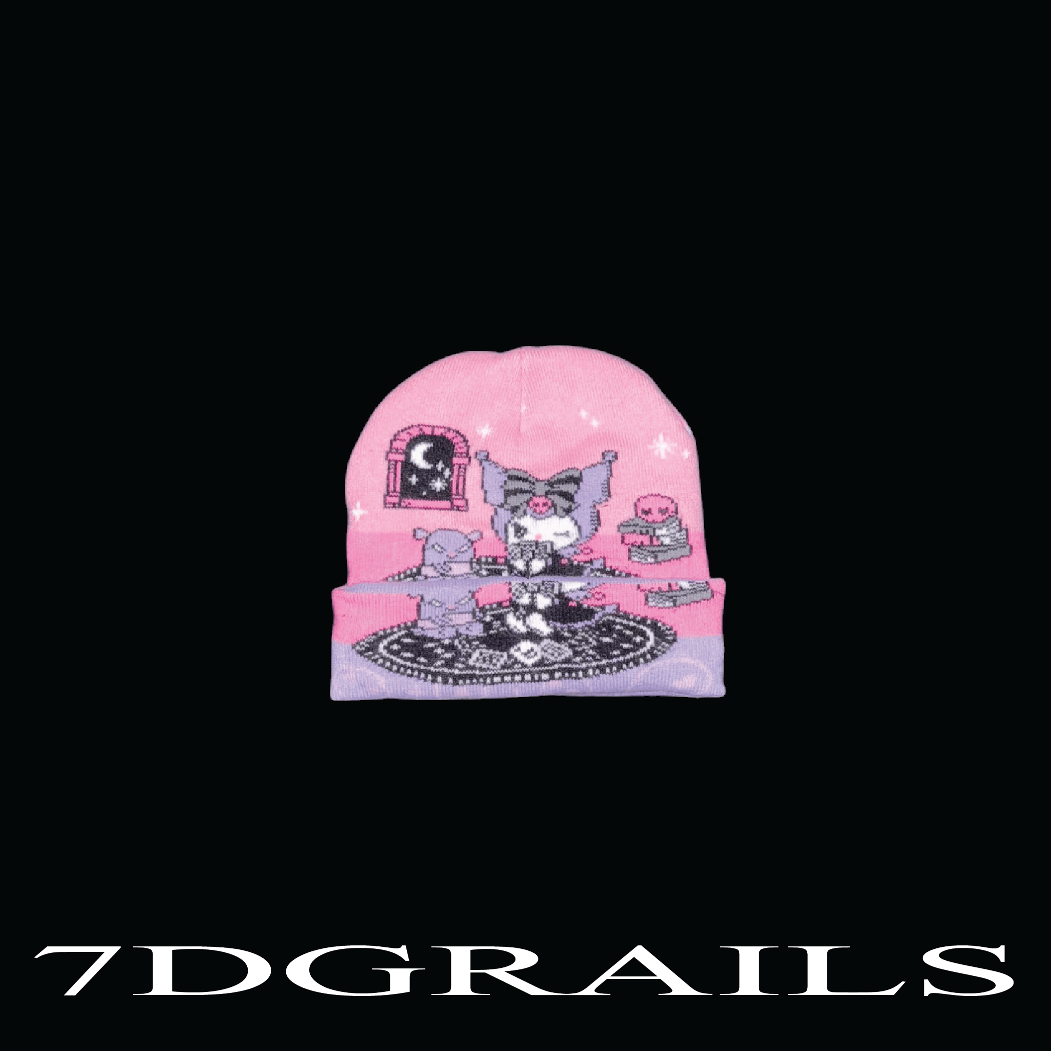 Hot Topic kuromi beanie Size ONE SIZE - 1 Thumbnail
