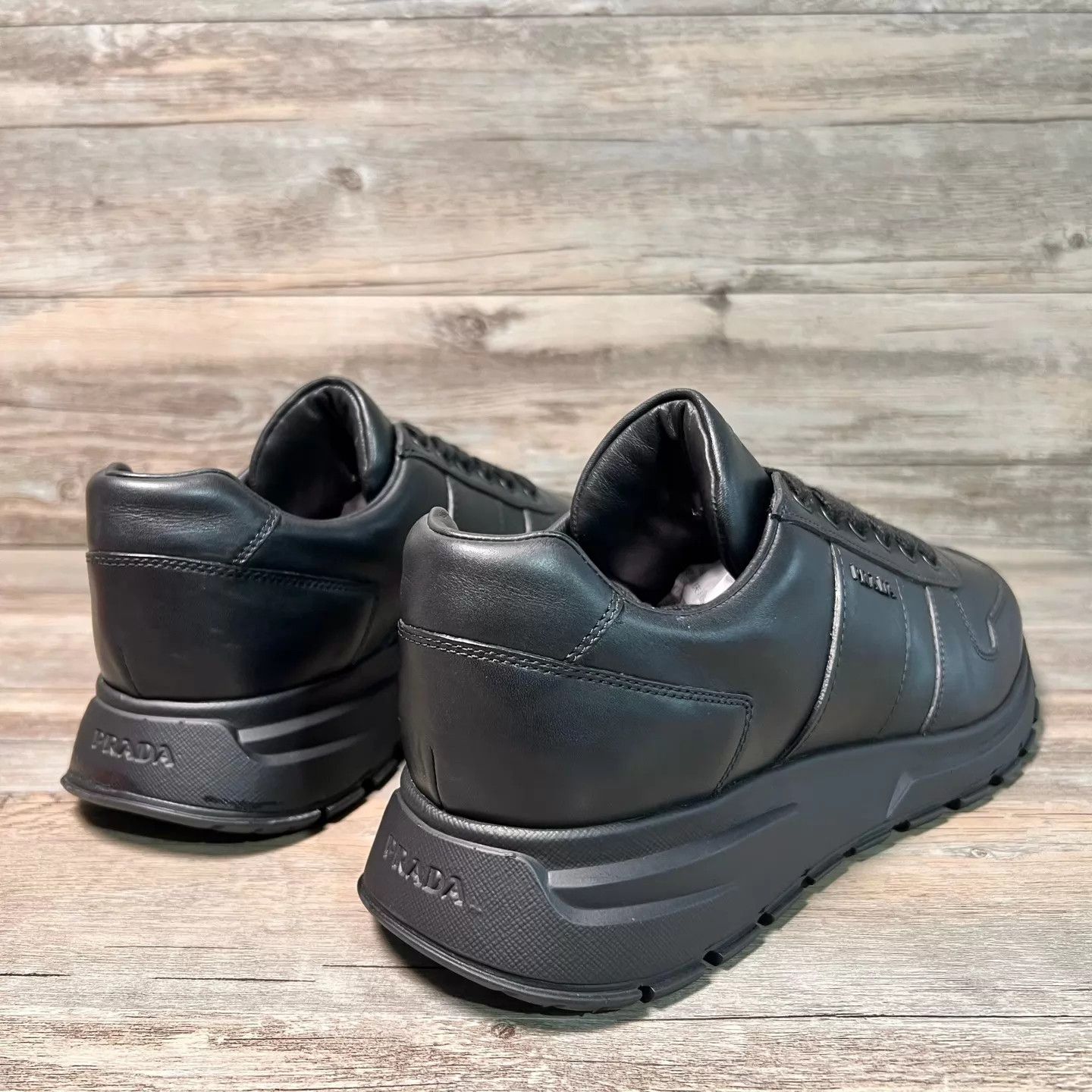 Prada Prada Black Sneakers Size 44 Size US 11 / EU 44 - 3 Thumbnail