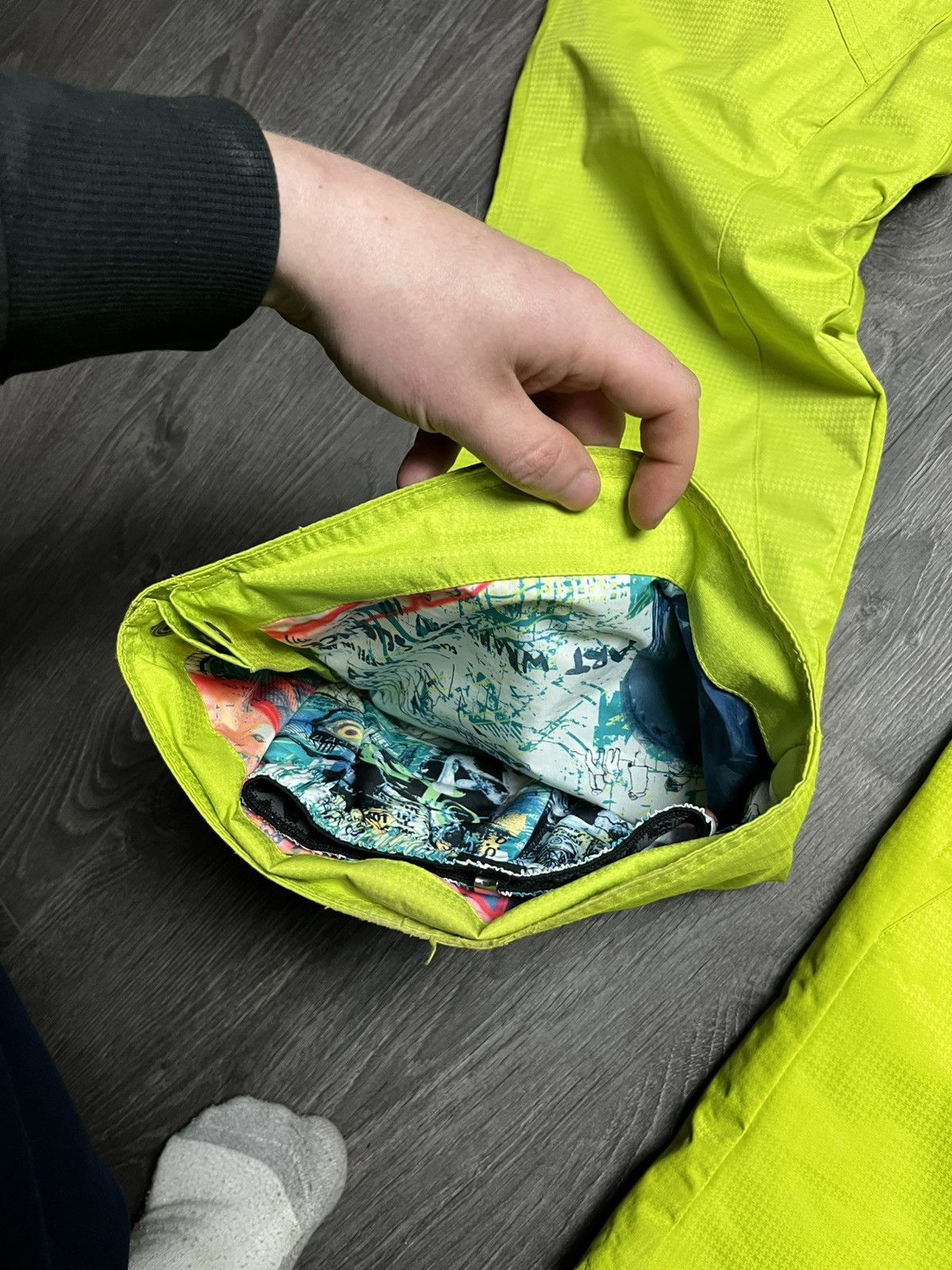 Oakley Oakley Vintage Techwear Ski Pants Neon Lime Green Cyber Y2K Size US 34 / EU 50 - 4 Thumbnail