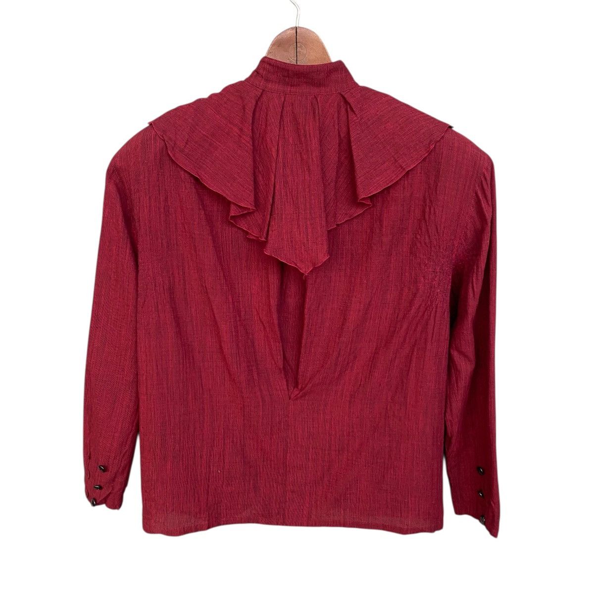 Christian Dior Monsieur Christian Dior Vintage Ruffle Blouse Archive Elegant Cut Size M / US 6-8 / IT 42-44 - 3 Thumbnail