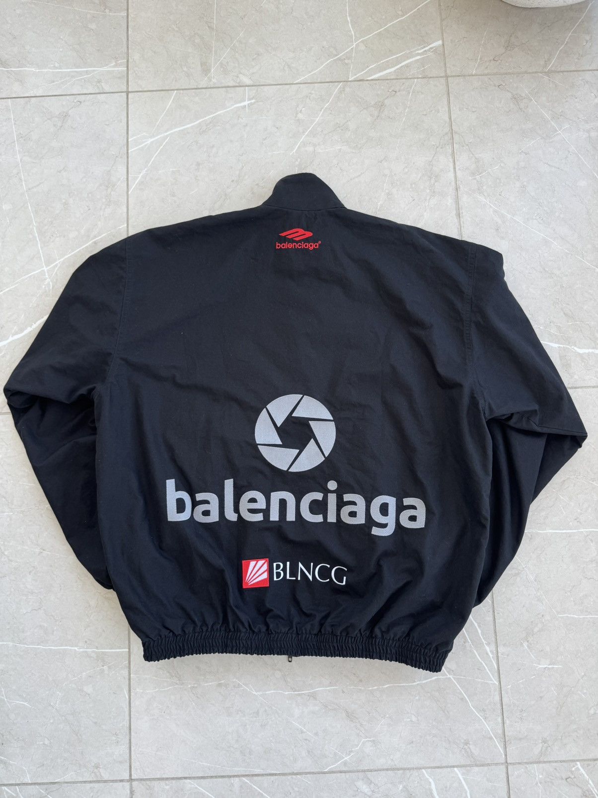 Balenciaga BALENCIAGA BUSINESS LOGOS RACING JACKET BLACK Size US XXS / EU 40 - 2 Thumbnail