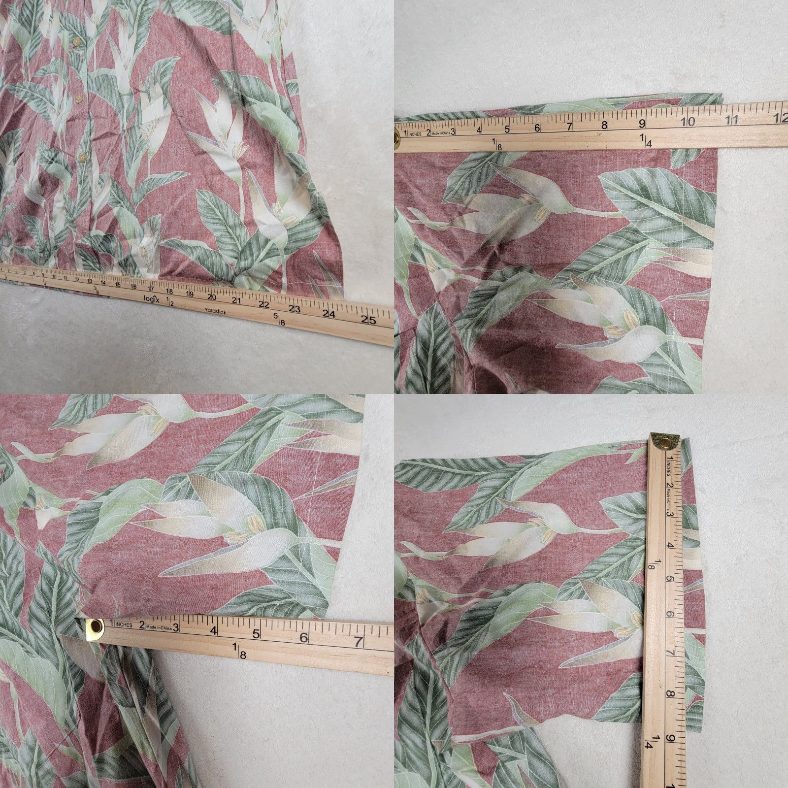 Tori Richard VINTAGE Tori Richard Hawaiian Shirt Mens L Red Short Sleeve 100% Cotton 1980s Summer Beach Size US L / EU 52-54 / 3 - 8 Thumbnail