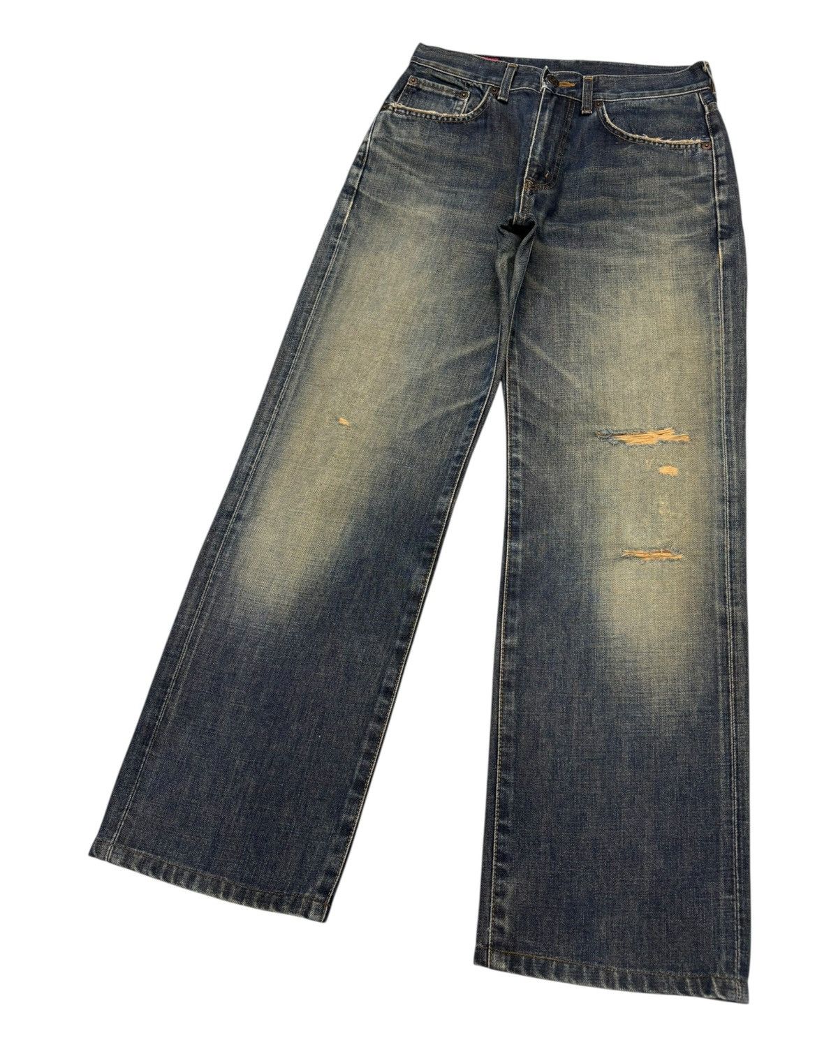 Kapital Edwin 503z Rusty Loose Jean Distressed Denim Size US 28 / EU 44 - 5 Thumbnail