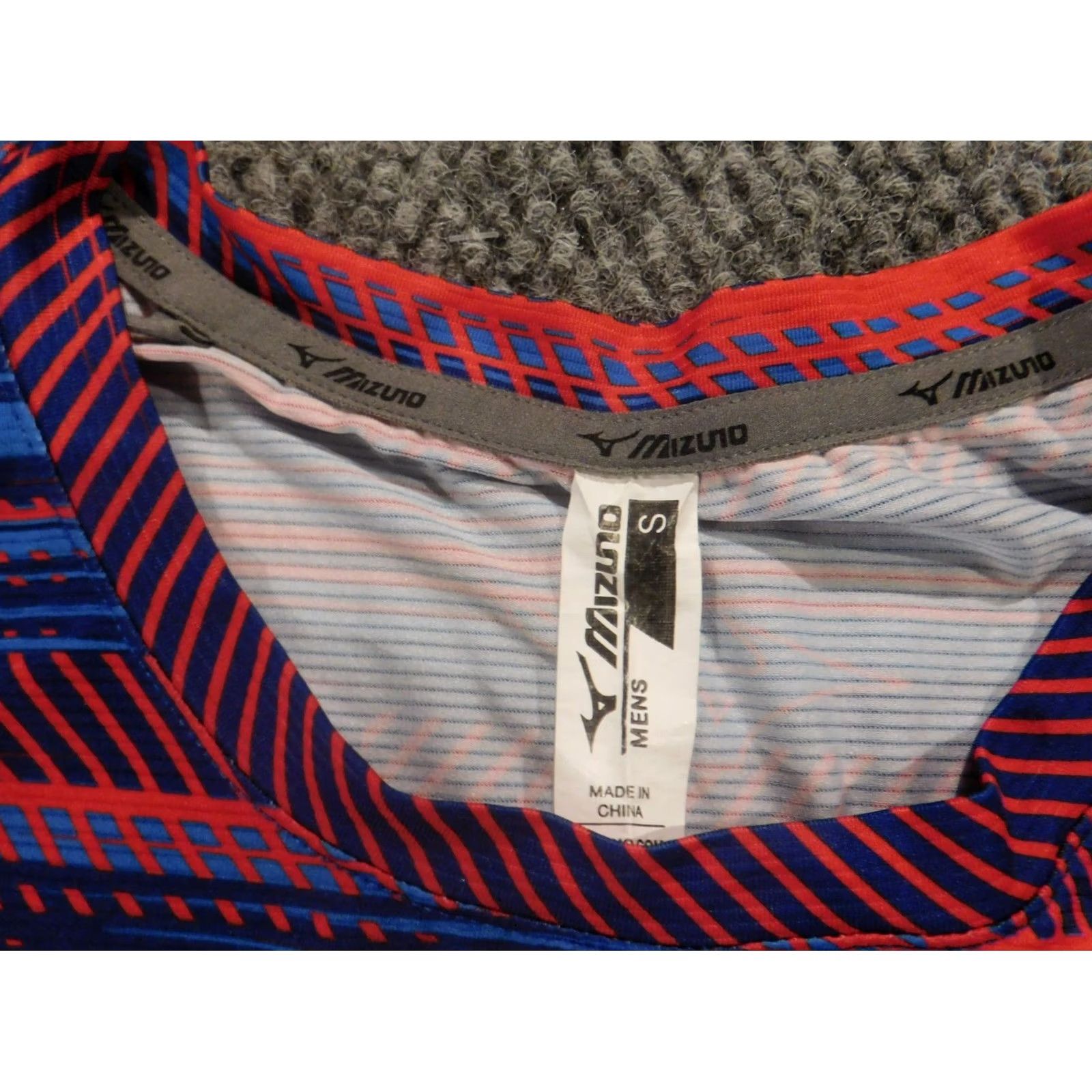 Mizuno Mizuno Shirt Mens S Purple Striped Crew Neck Short Sleeve Cotton Spandex Logo T-Shirt Vintage: No, USA Theme, Graphic Print, Stretch, Regular Fit Size US S / EU 44-46 / 1 - 4 Thumbnail