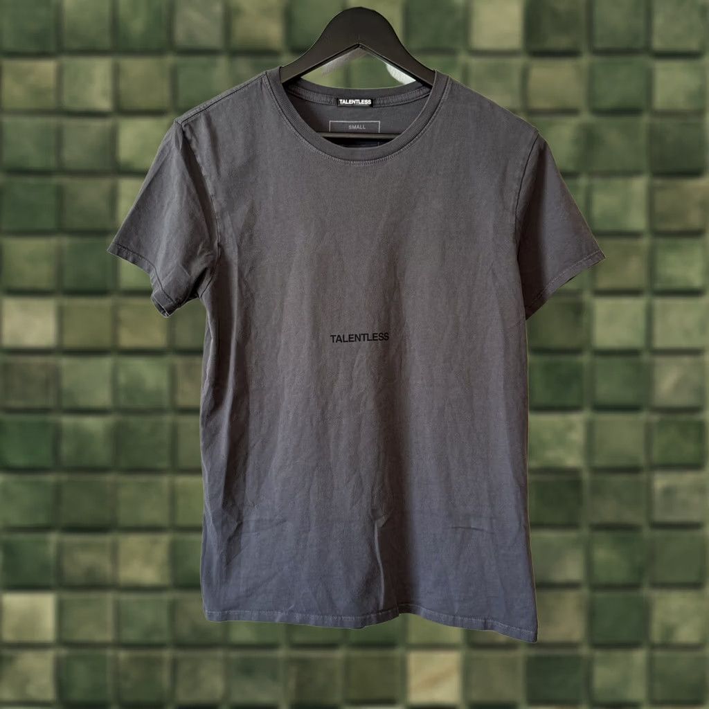 Talentless Talentless Logo T Shirt Small Mens Grey Cotton Knit Short Sleeve Crew Neck Vintage: No Size US S / EU 44-46 / 1 - 1 Thumbnail