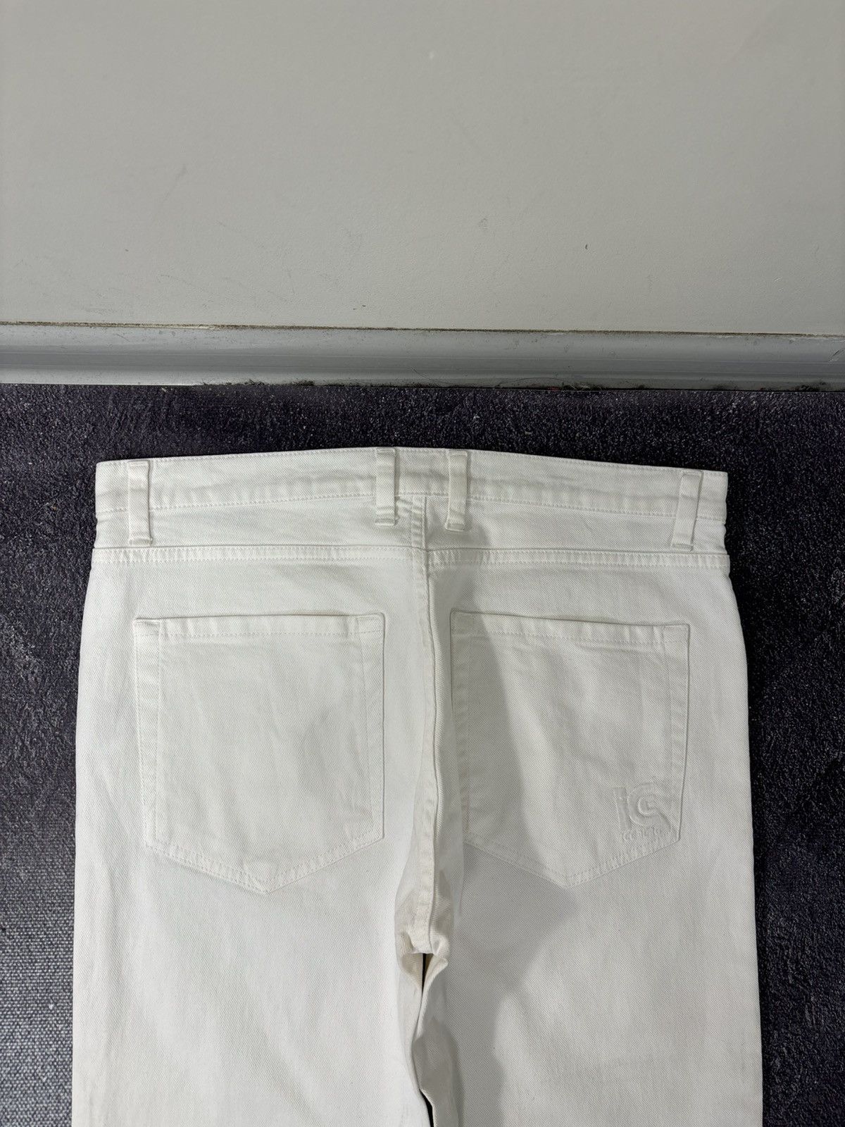 Iceberg Vintage Iceberg Men’s White Italian Denim Straight Fit Jeans Size US 31 - 22 Thumbnail
