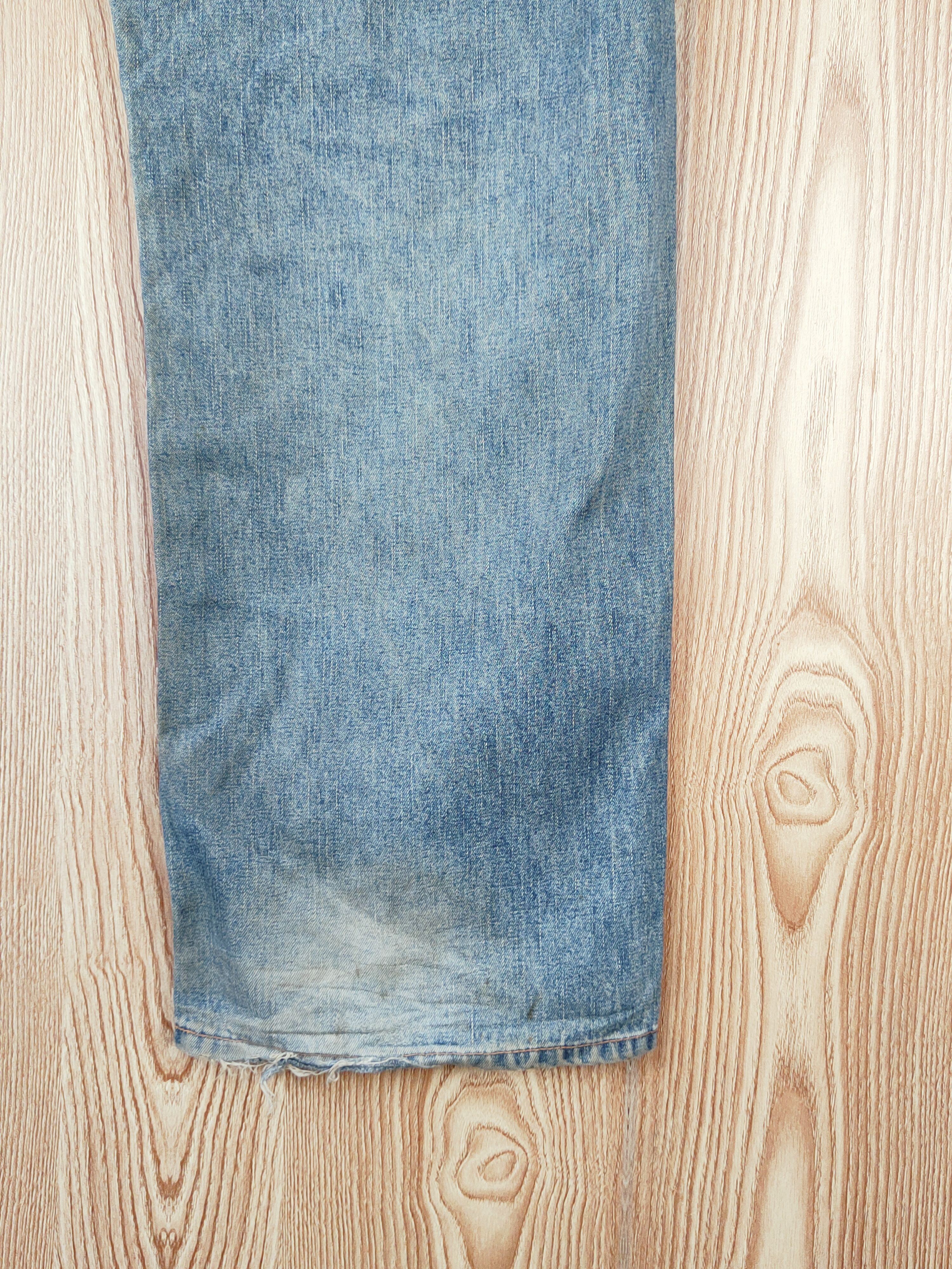 Japanese Brand B.C Factory Blue Faded Distressed Ripped Jeans #W936 Size US 36 / EU 52 - 13 Thumbnail
