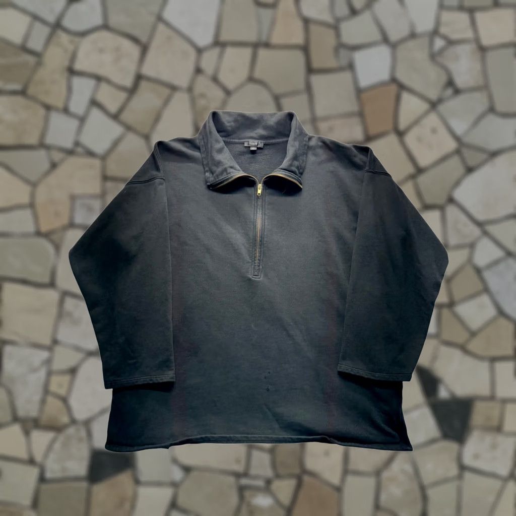 J.Crew J.Crew Black Half-Zip Sweatshirt XL Re-Imagined Collection 100% Cotton Pullover Unisex Adults Mens Womens Girls Boys Size US XL / EU 56 / 4 - 1 Thumbnail