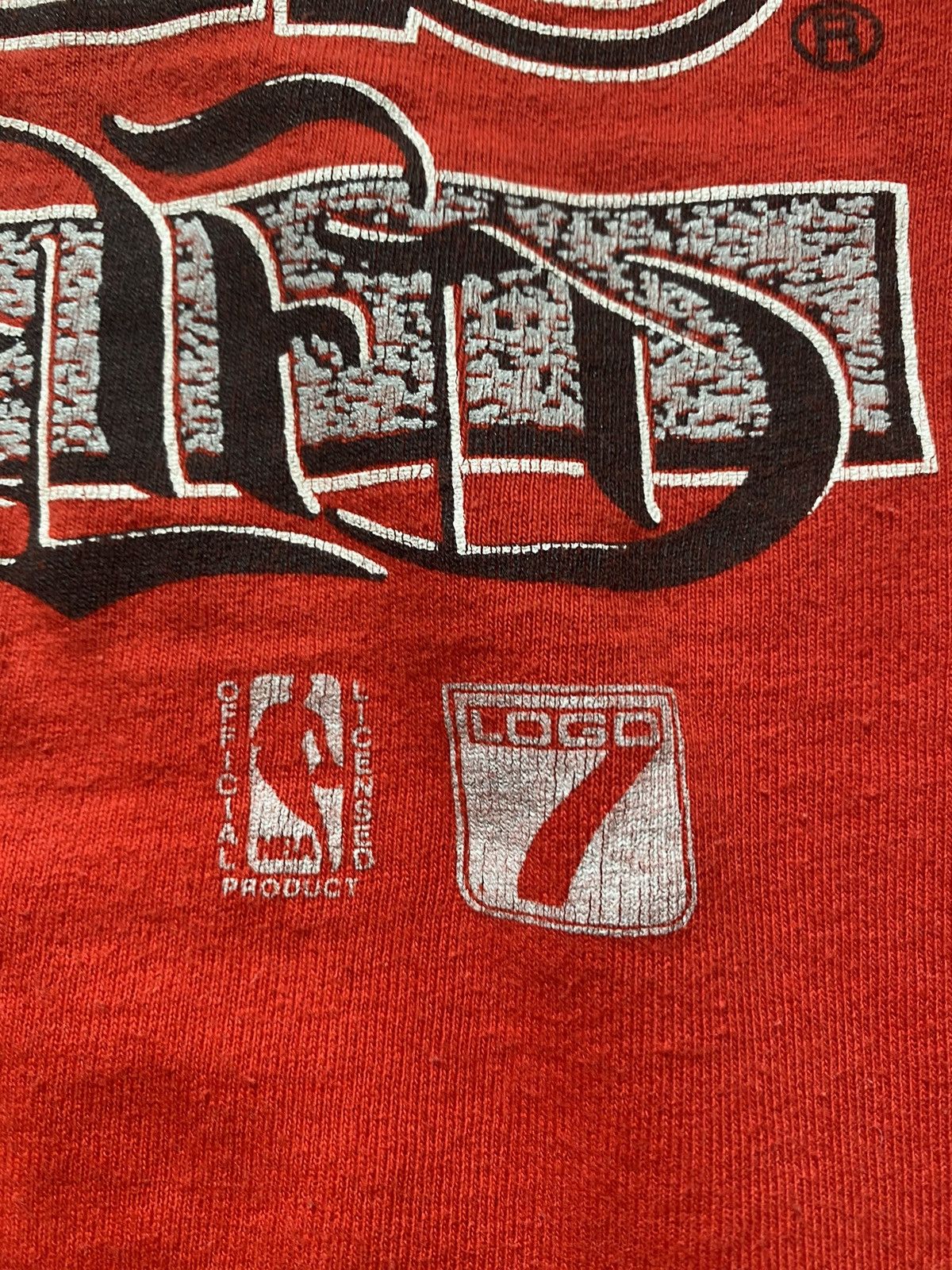 Logo 7 × NBA × Vintage VINTAGE 90’s CHICAGO BULLS LOGO 7 TEE SINGLE STICHED Size US L / EU 52-54 / 3 - 3 Thumbnail