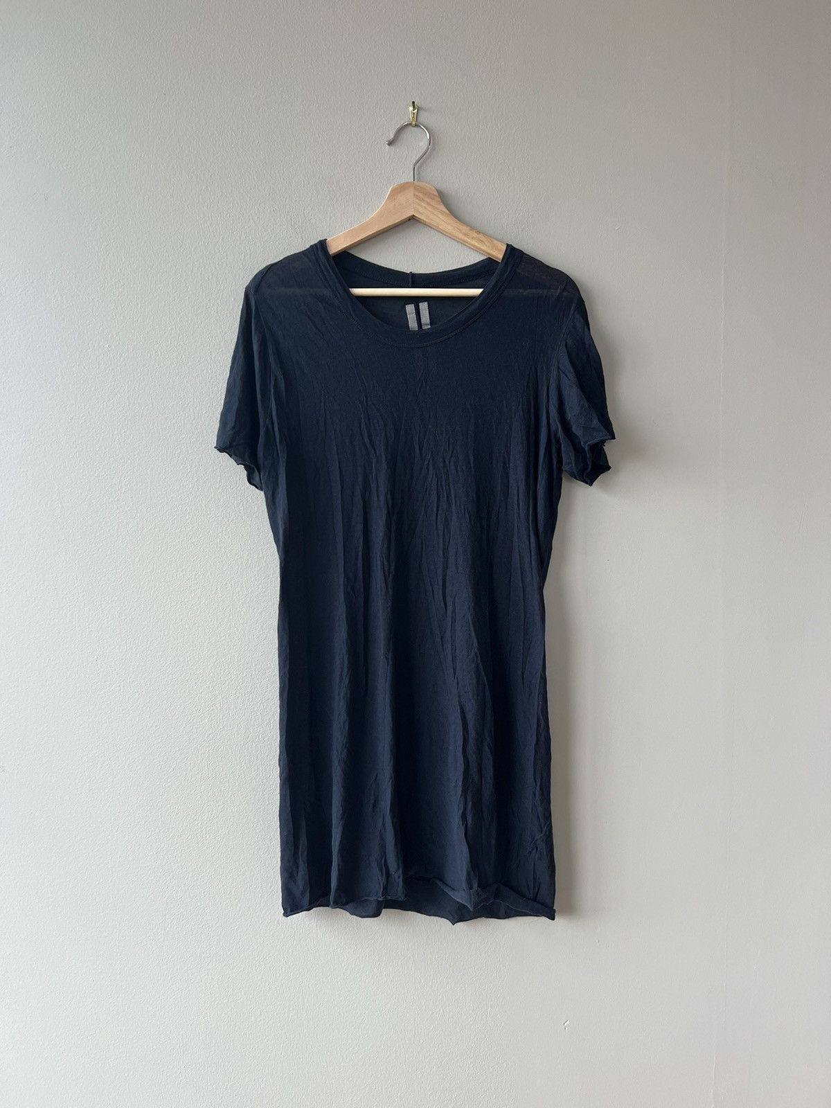 image of Rick Owens Fw15 Sphinx Passport Tee in Blue, Men's (Size Small)