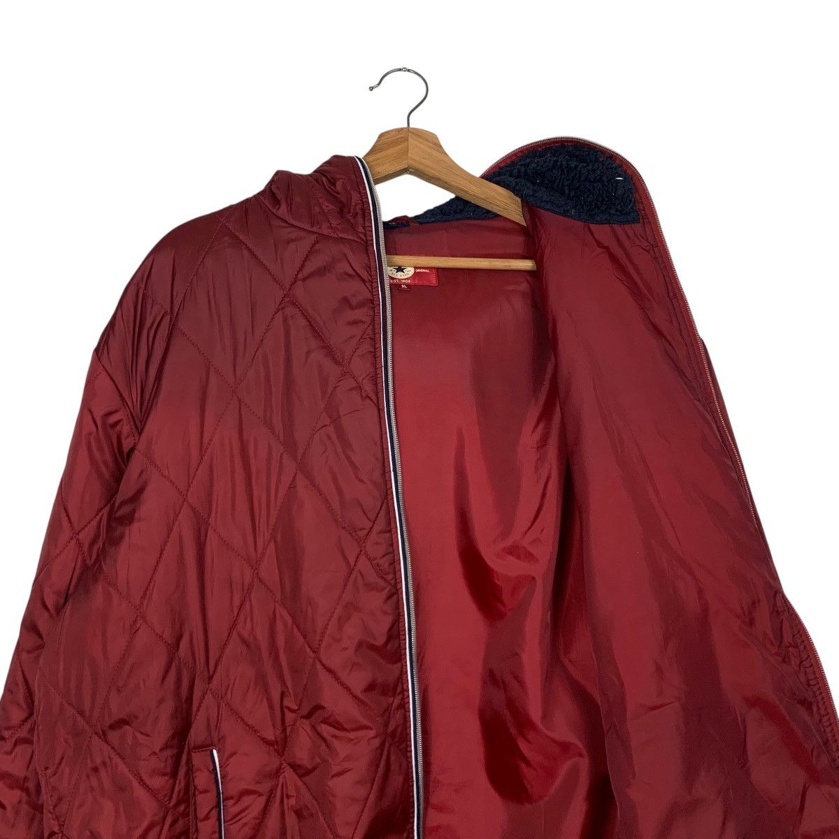 Converse CONVERSE Quilted Lightweight Puffer Hoodie Jacket #2350-C105 Size US XL / EU 56 / 4 - 11 Thumbnail
