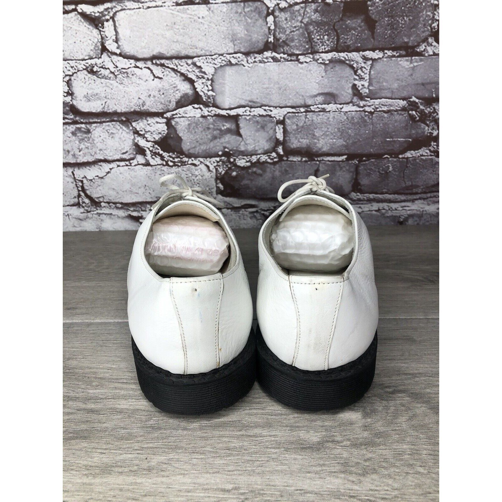Other Banana Blues USA G.H.Q White Leather Plain Oxfords Shoes Men Size US 9.5 / EU 42-43 - 4 Thumbnail