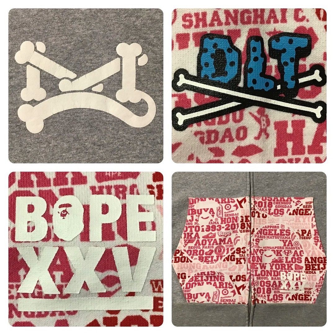 Bape BAPE CITIES CAMO XXV MILO JURASSIC REX FULL ZIP HOODIE APE Size US XL / EU 56 / 4 - 7 Thumbnail
