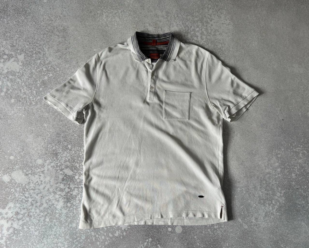 Missoni × Vintage Vintage Missoni White Polo Old Money Style Y2K Rare Item Size US L / EU 52-54 / 3 - 1 Thumbnail